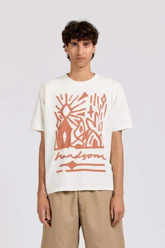 Handsom Frame Tee, Brick Print sold by Handsom