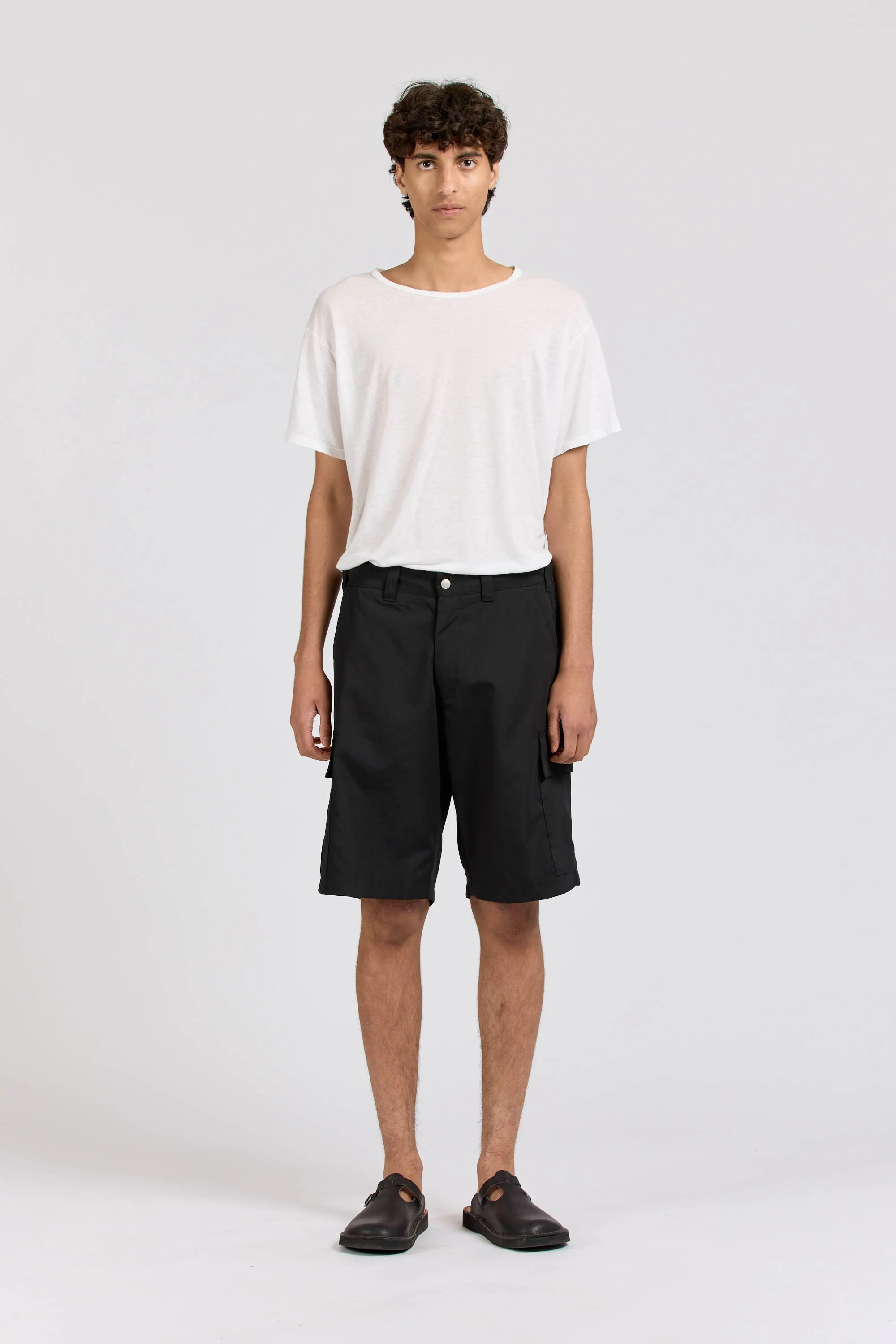 Cargo Shorts, Ripstop, Black sold by Handsom