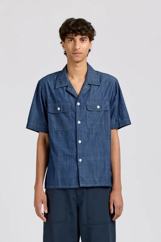 Midwest Short Sleeve, Chambray made by Handsom
