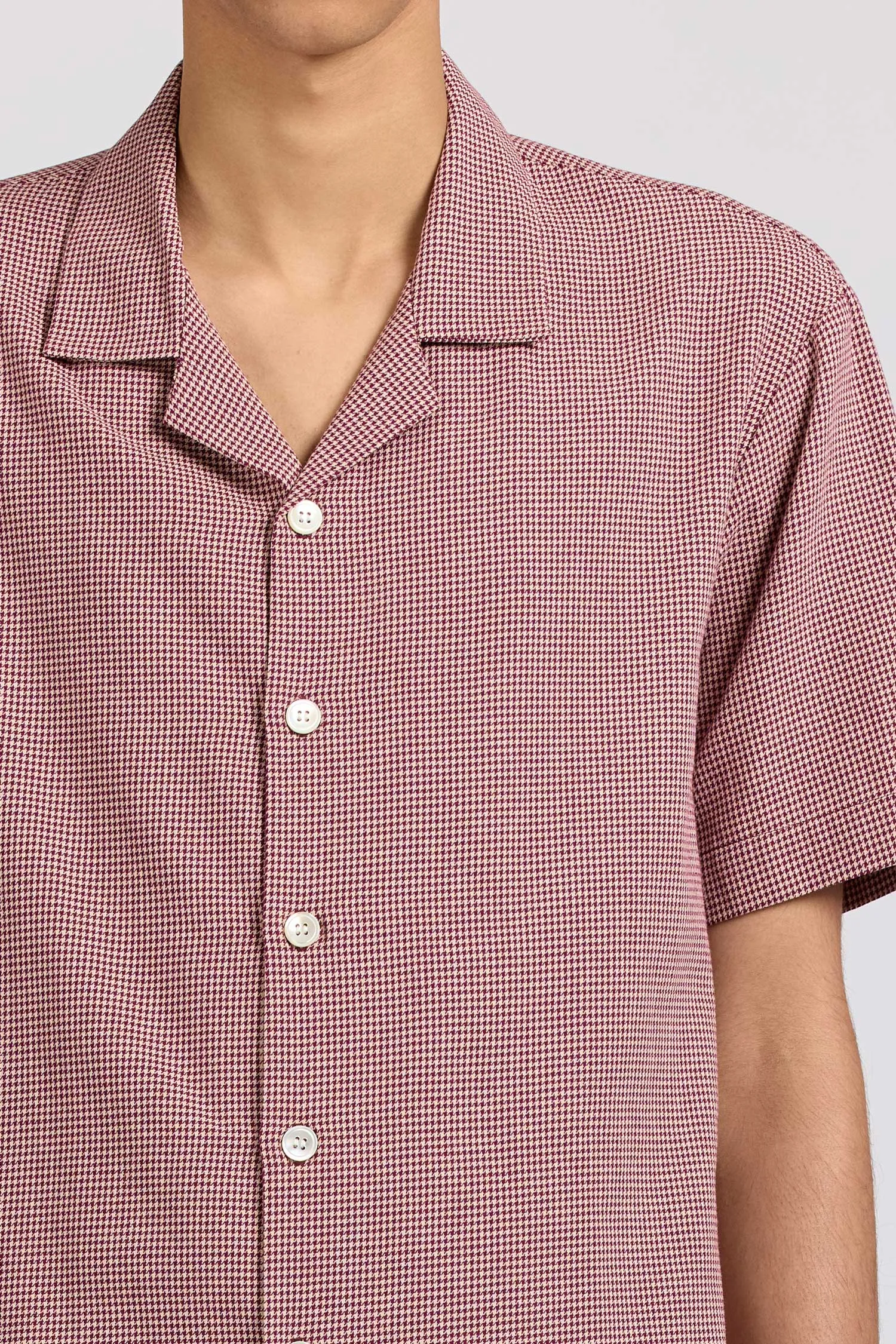 Numan Shirt, Puppytooth, Ruby sold by Handsom product image thumbnail 2