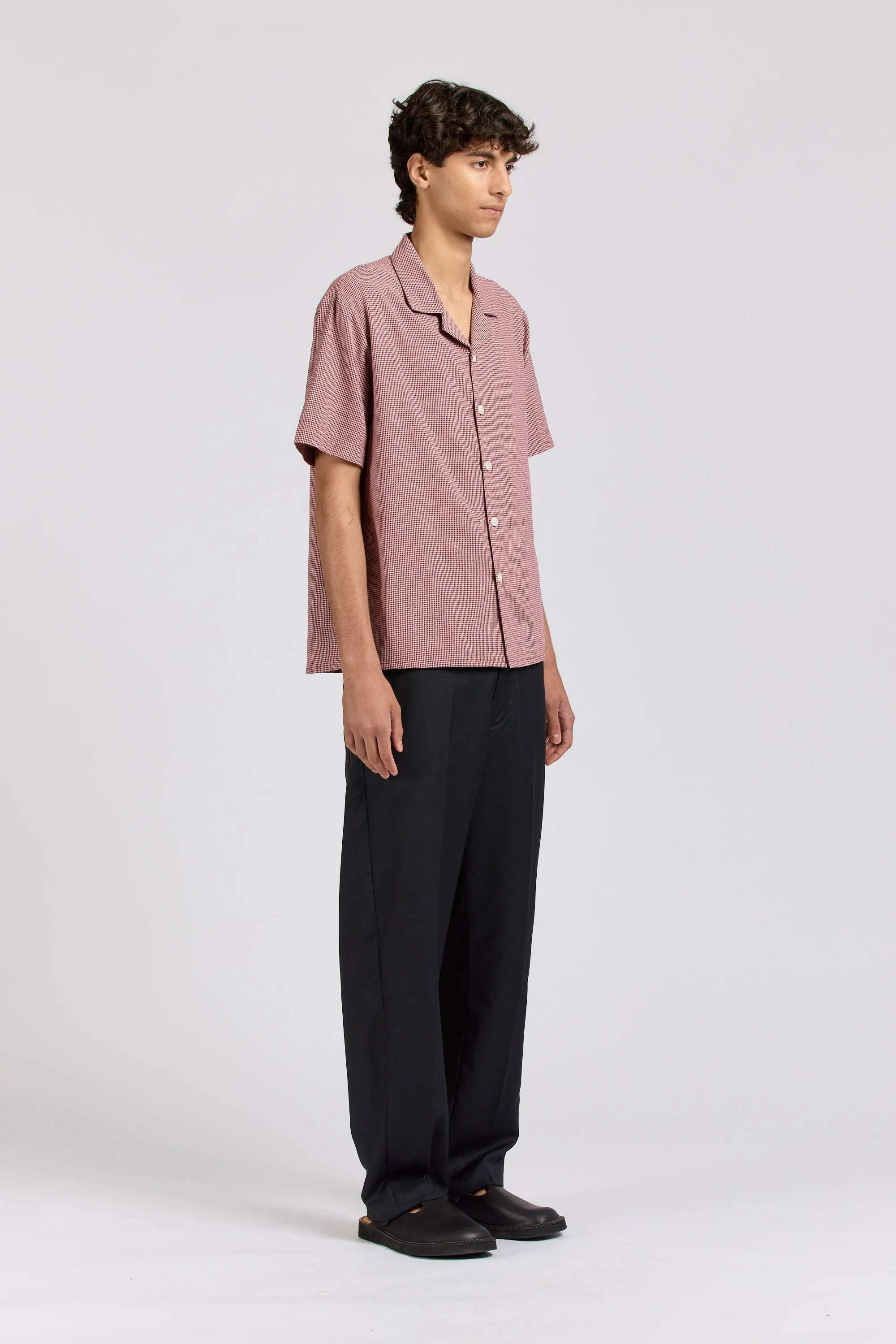 Numan Shirt, Puppytooth, Ruby sold by Handsom product image thumbnail 4