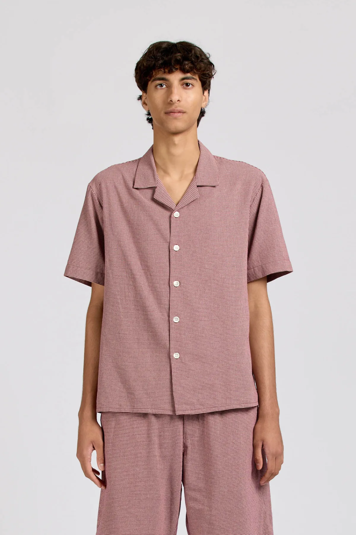 Numan Shirt, Puppytooth, Ruby sold by Handsom