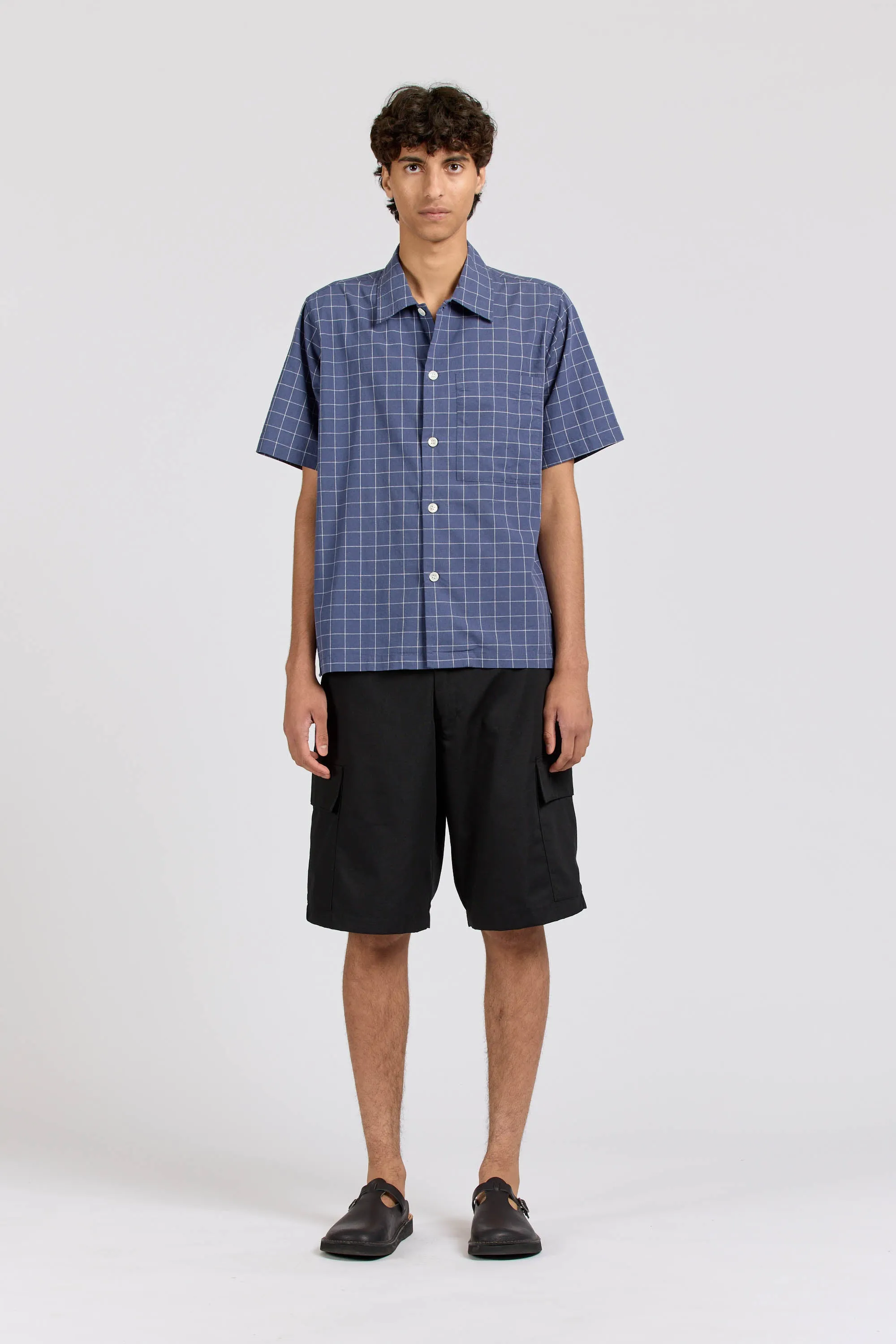 Box Shirt Short Sleeve, Square Check (RESTOCKING end of DECEMBER) sold by Handsom product image thumbnail 2