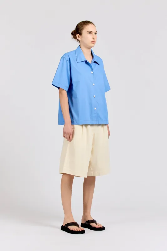Maxi Shirt Short Sleeve, Sky Blue sold by Handsom