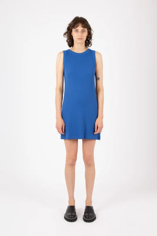 Boat Neck Jersey Dress, Cobalt sold by Handsom