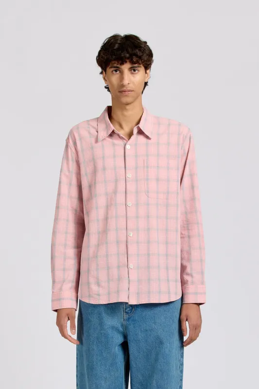 Men's Super Shirt, Check, Pink sold by Handsom