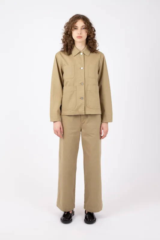 Women's Selvedge Work Jacket, Sand sold by Handsom