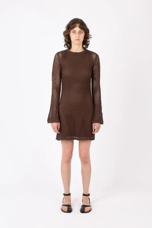 Crochet Dress, Espresso sold by Handsom