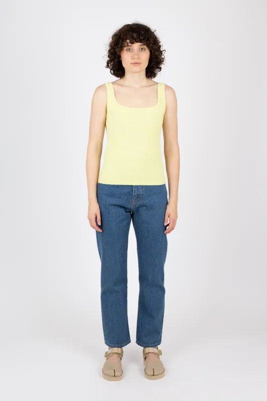Tank Rib Top, Lemonade sold by Handsom