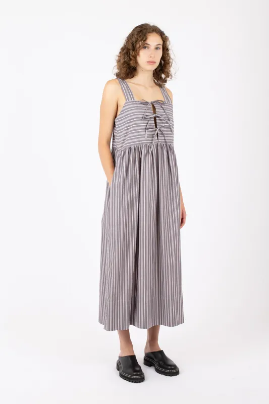 Poplin Tie Dress, Stripe sold by Handsom