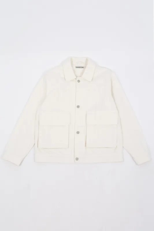 Unisex Jean Jacket, Off White sold by Handsom