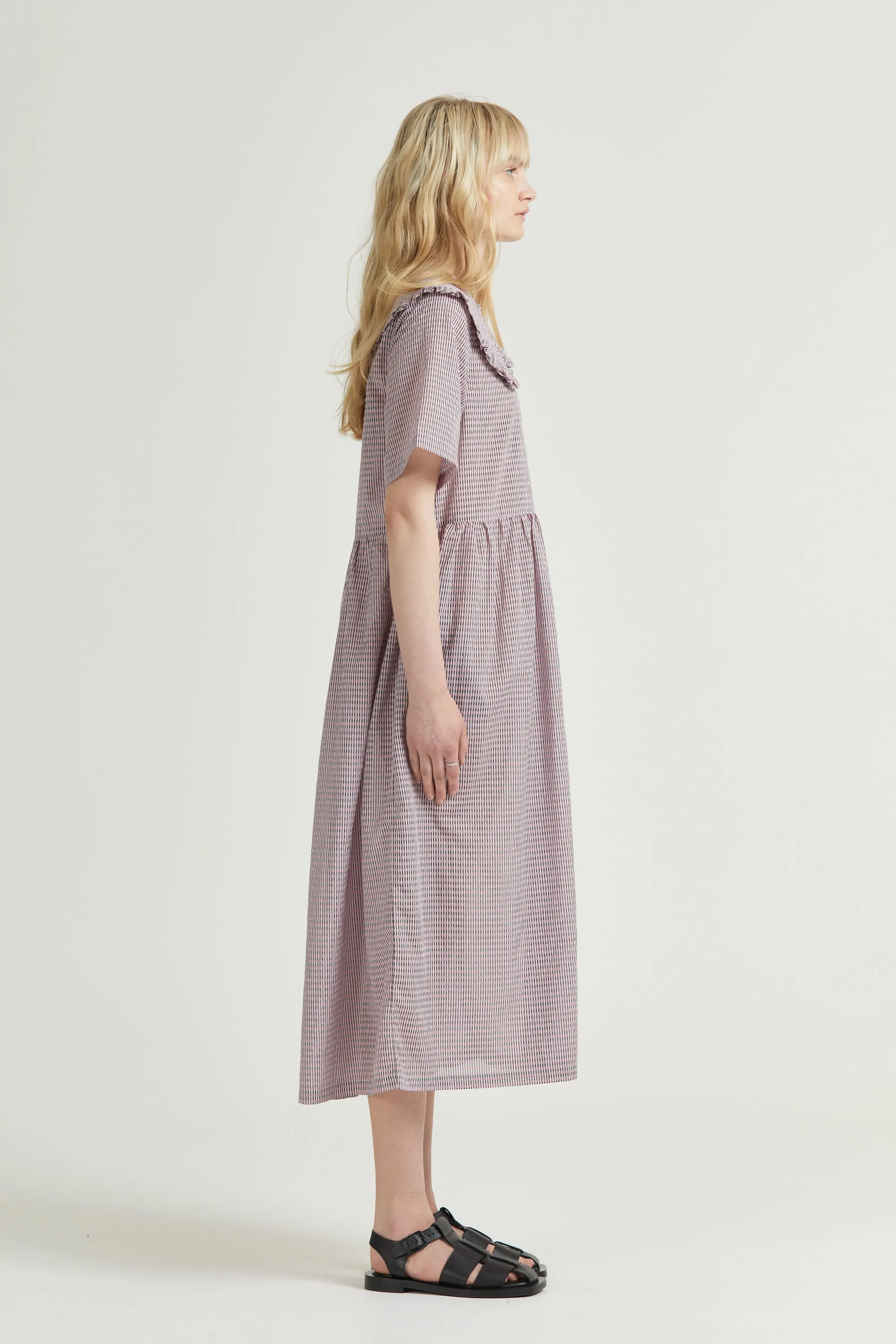 Big Frill Midi, Lotus Check sold by Handsom product image thumbnail 5