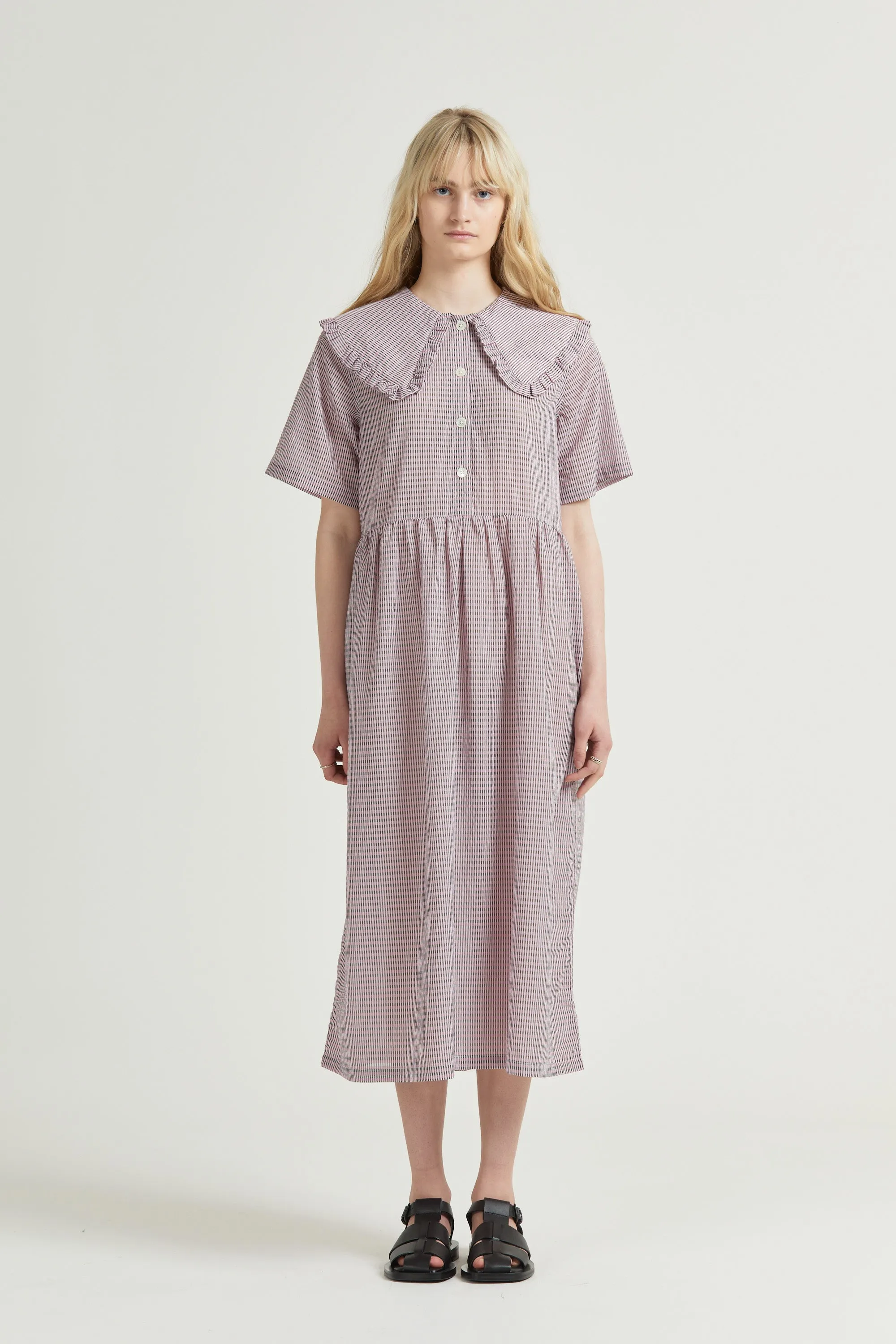 Big Frill Midi, Lotus Check sold by Handsom product image thumbnail 3