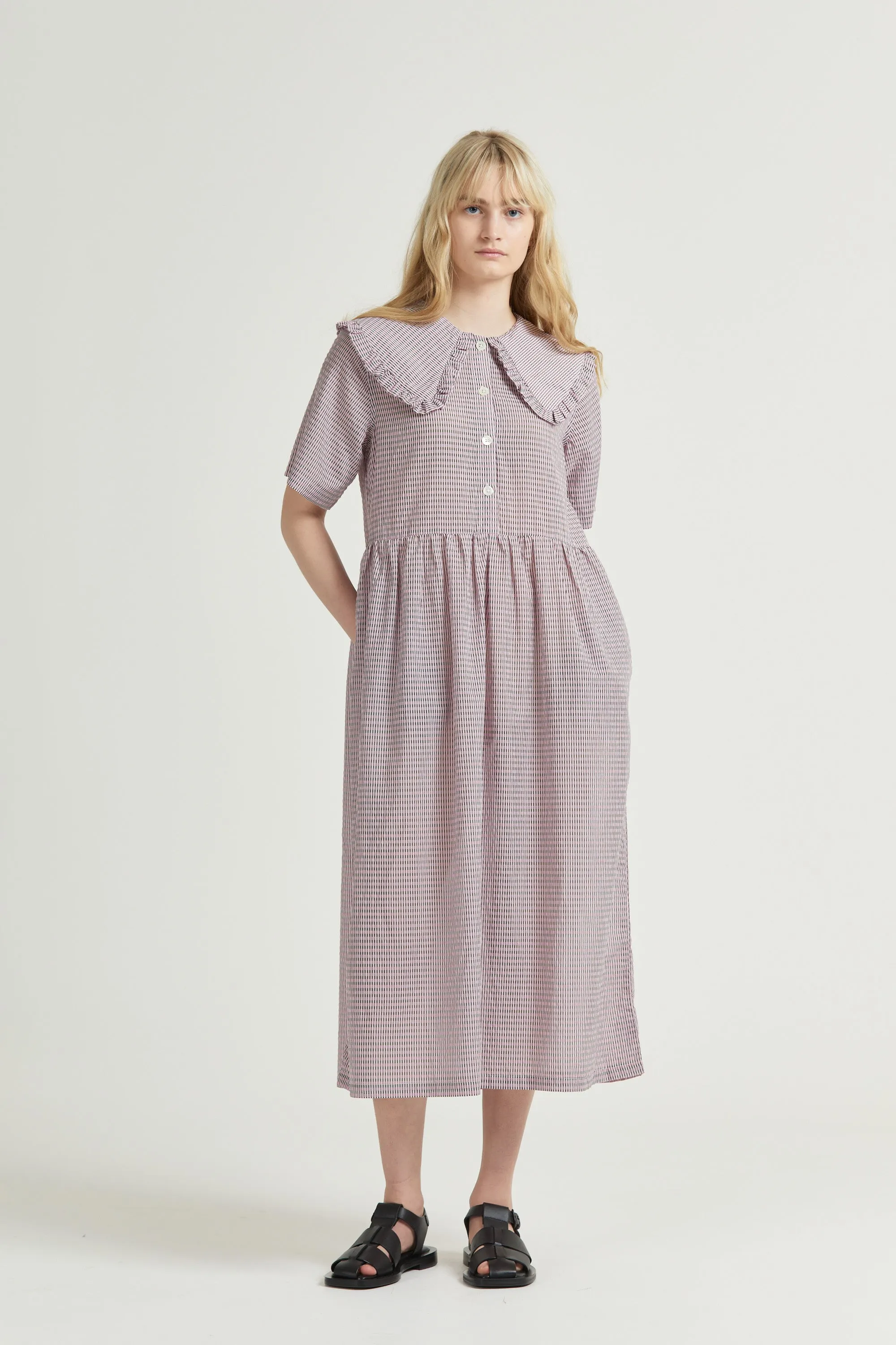 Big Frill Midi, Lotus Check sold by Handsom