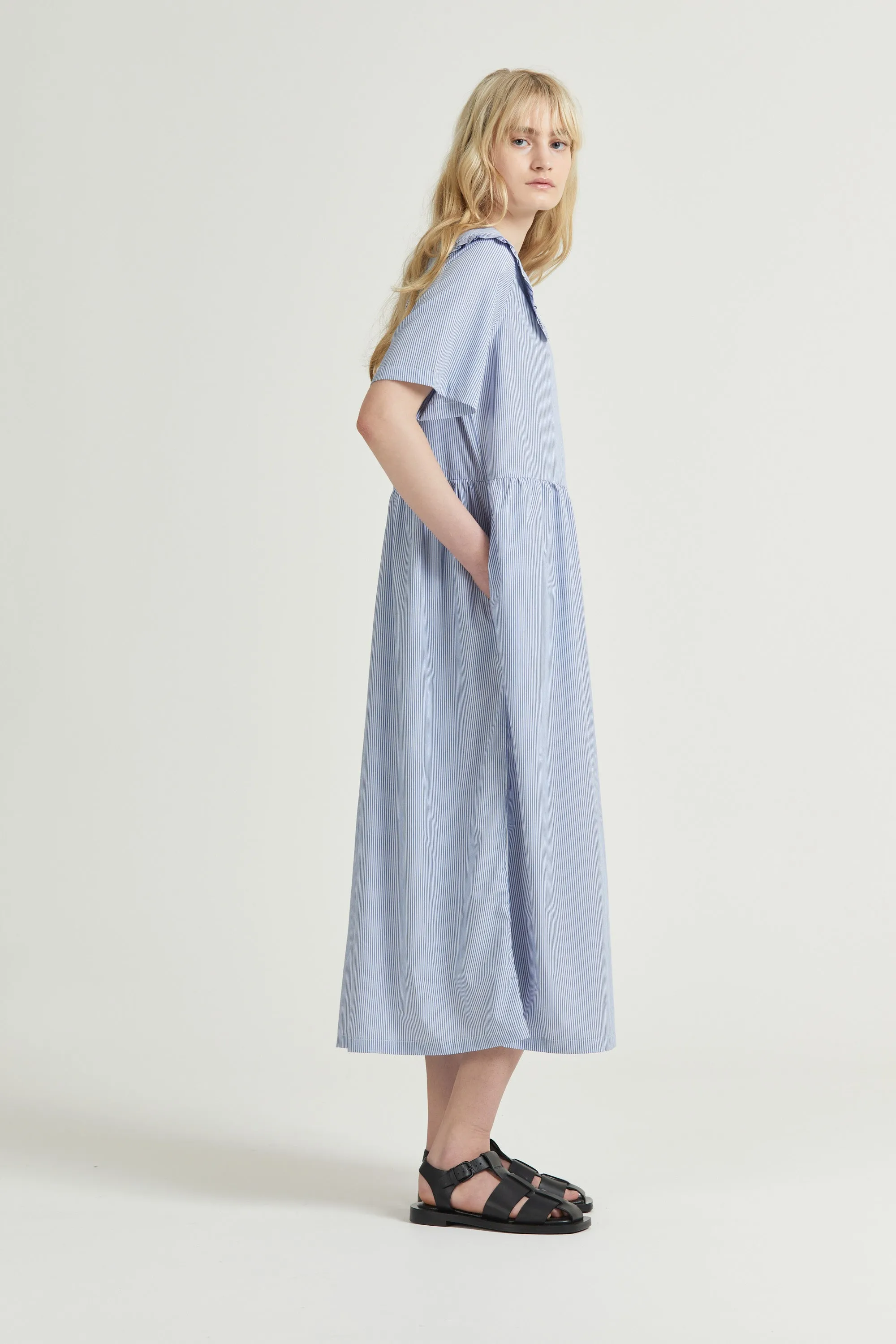 Big Frill Midi, Bamboo Stripe, Blue sold by Handsom product image thumbnail 3
