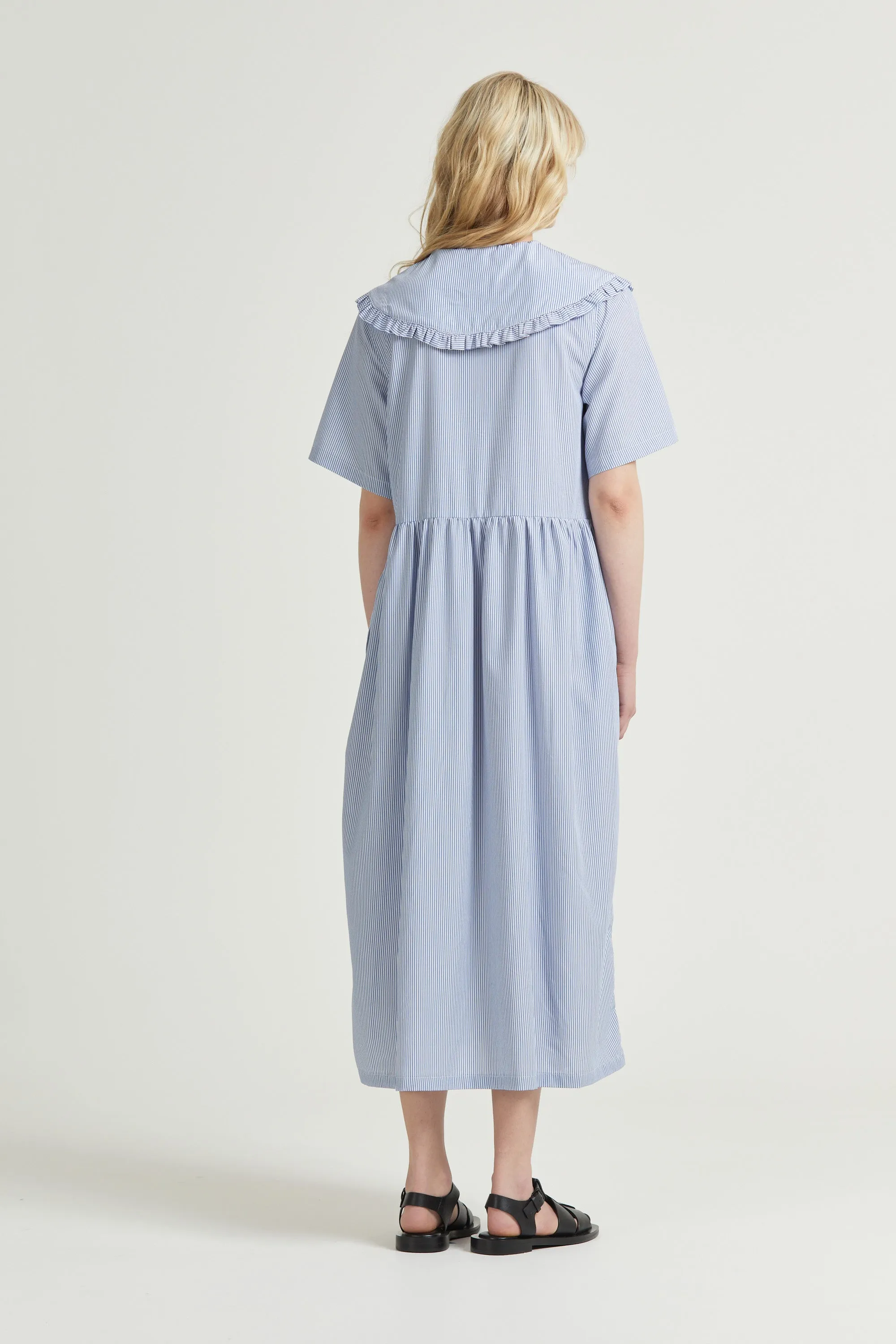 Big Frill Midi, Bamboo Stripe, Blue sold by Handsom product image thumbnail 4