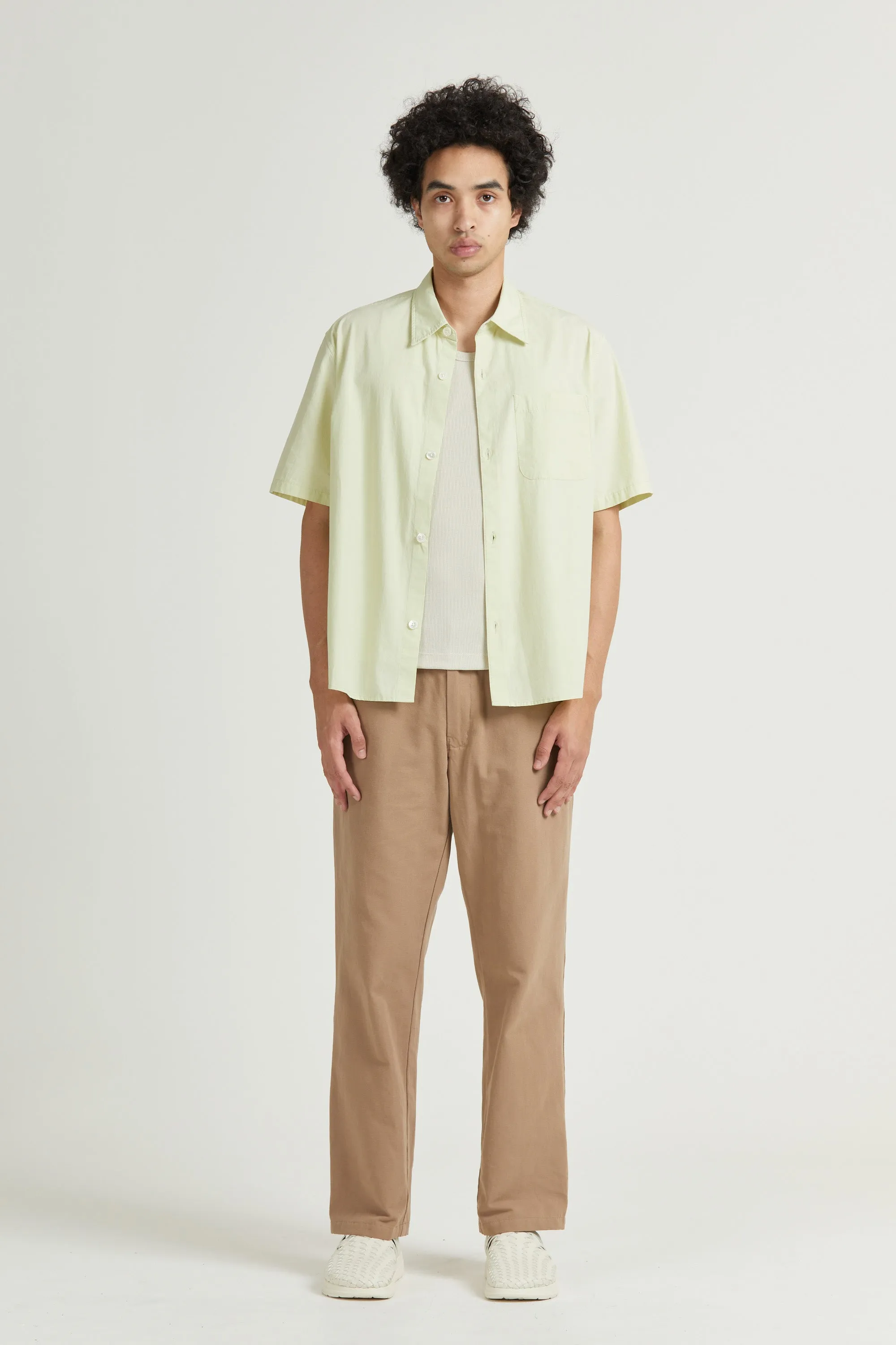 Men's Super Shirt SS, Poplin, Sherbet sold by Handsom