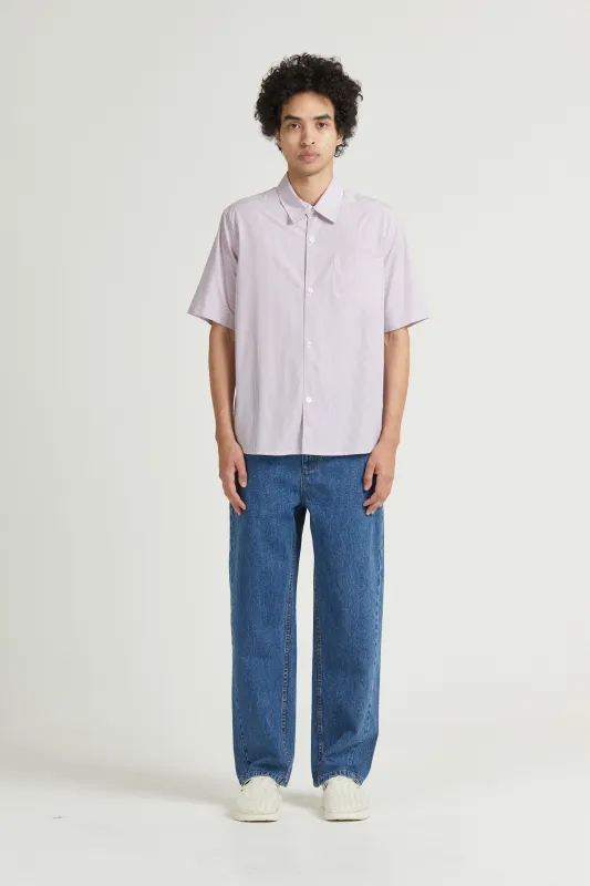 Men's Super Shirt SS, Bamboo Stripe, Blush sold by Handsom