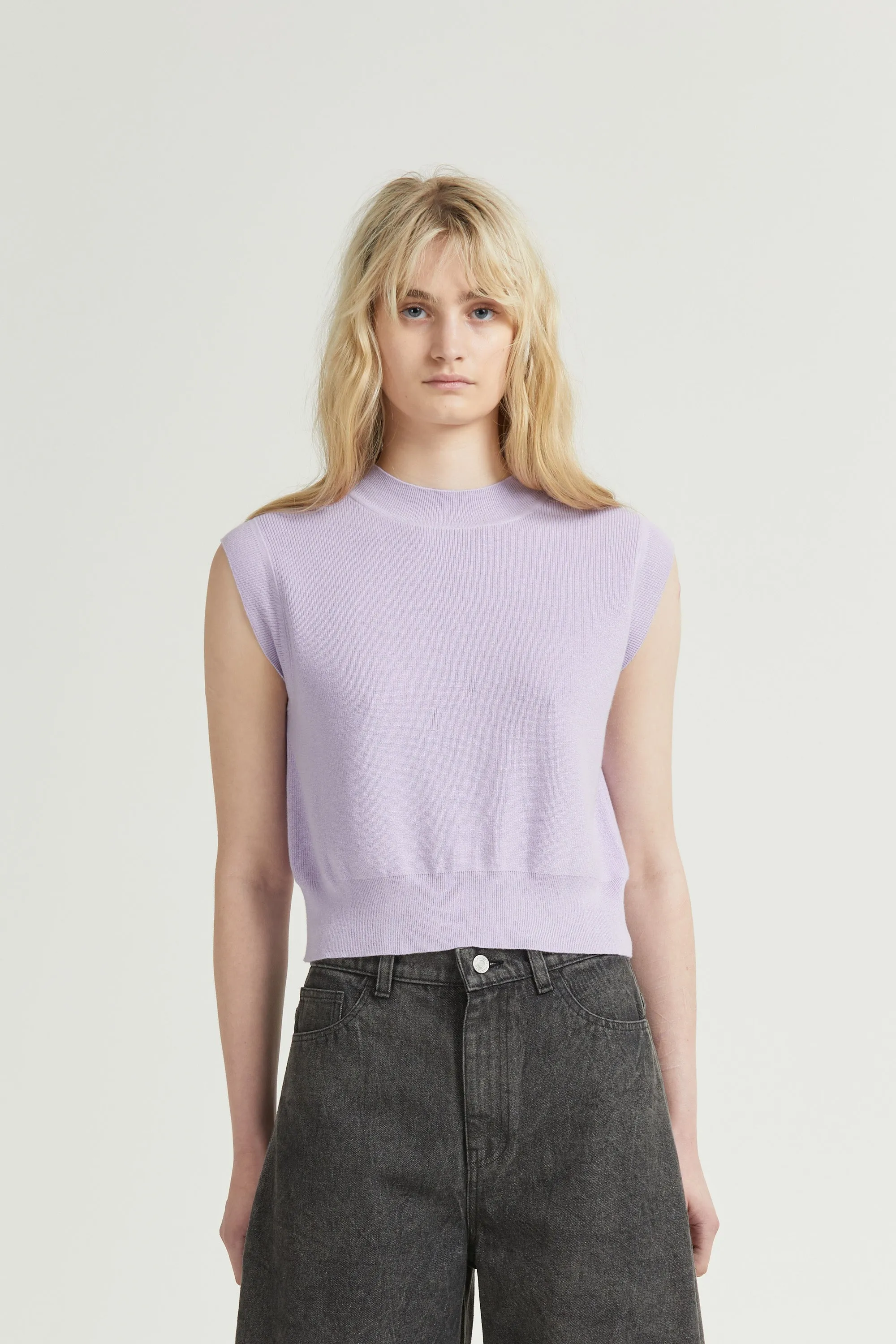 Silk Crew Vest, Lotus sold by Handsom product image thumbnail 2