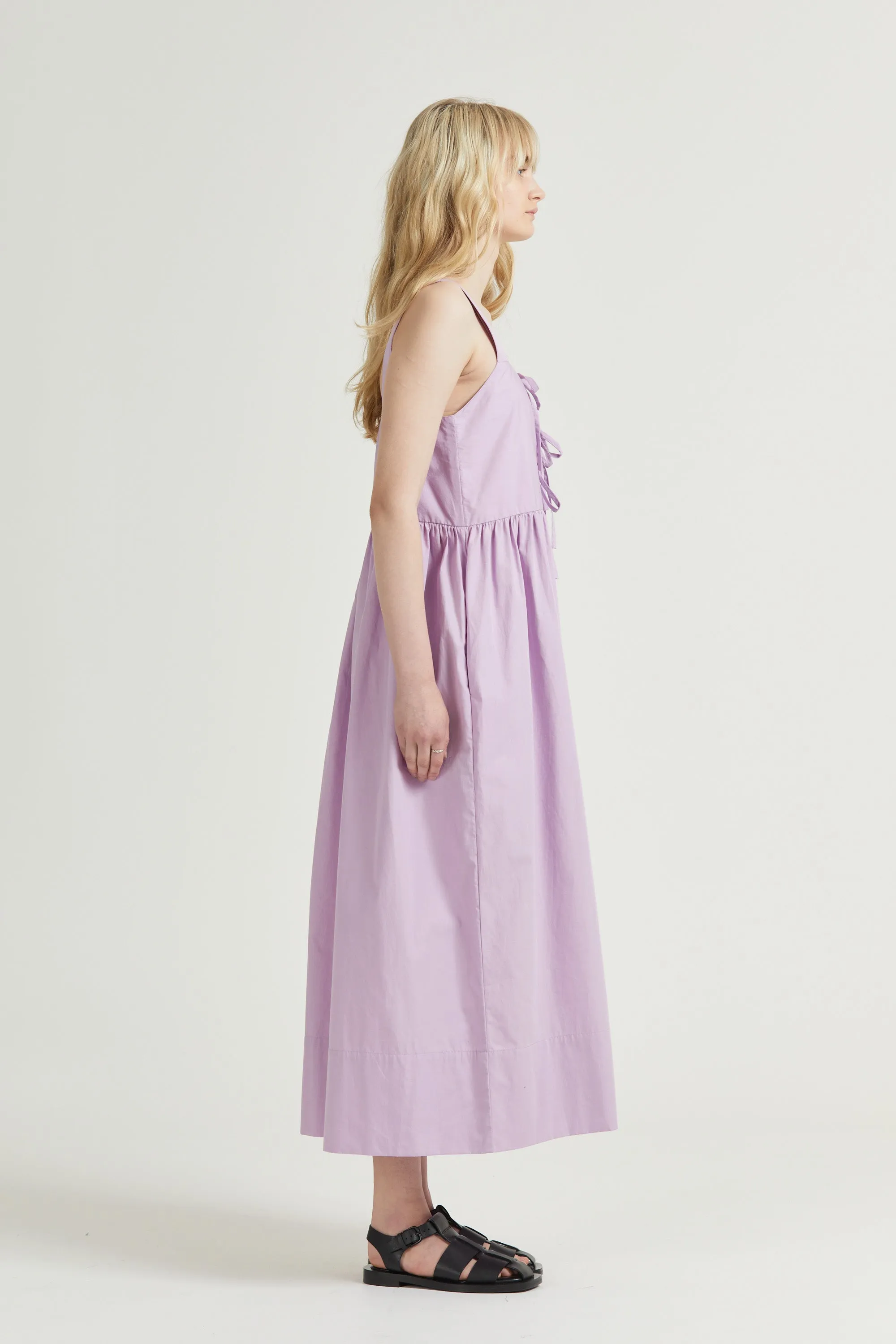 Poplin Tie Dress, Lotus sold by Handsom product image thumbnail 4