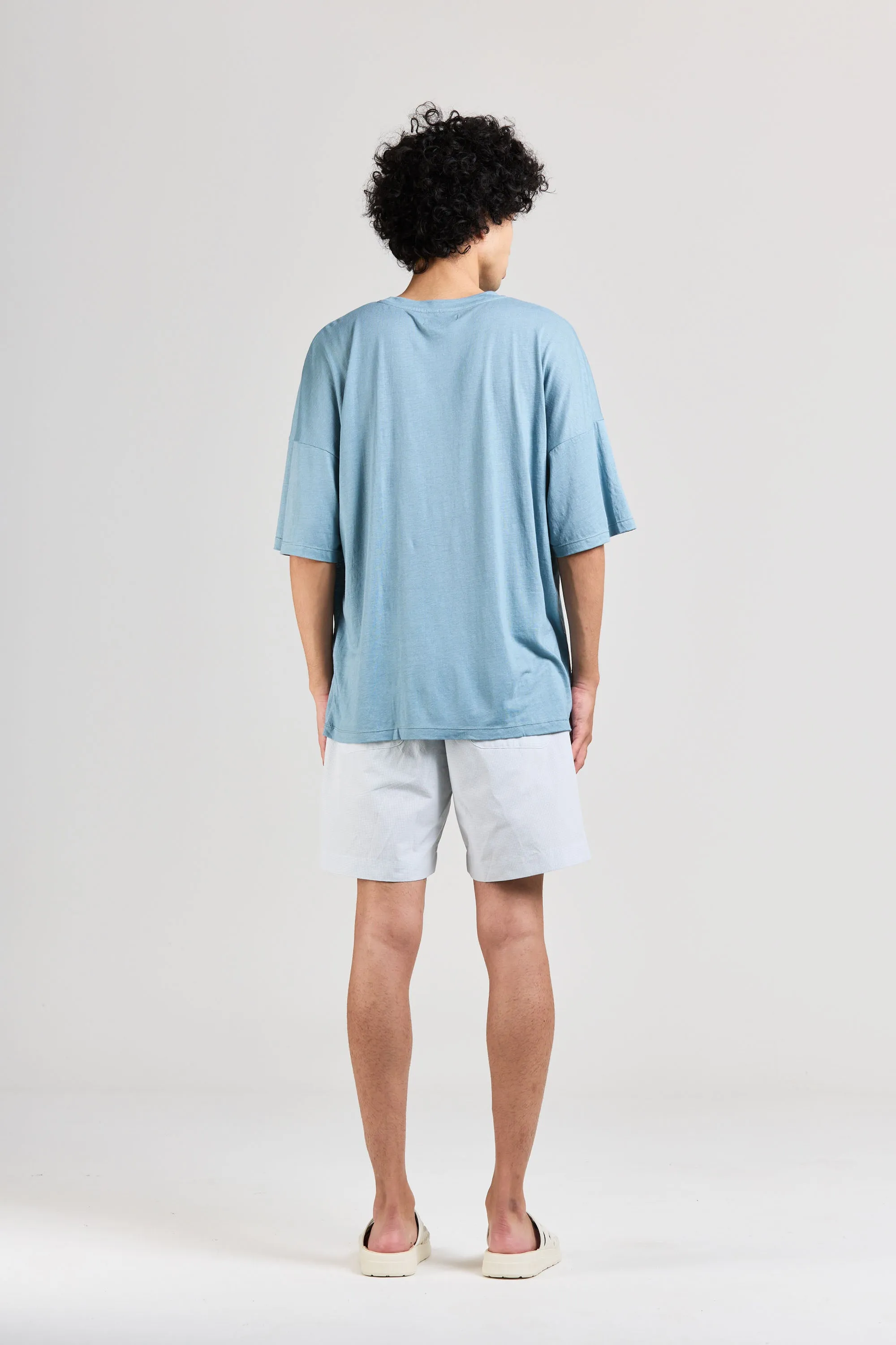 Maxi Tee, Linen Jersey, Sky Blue sold by Handsom product image thumbnail 5