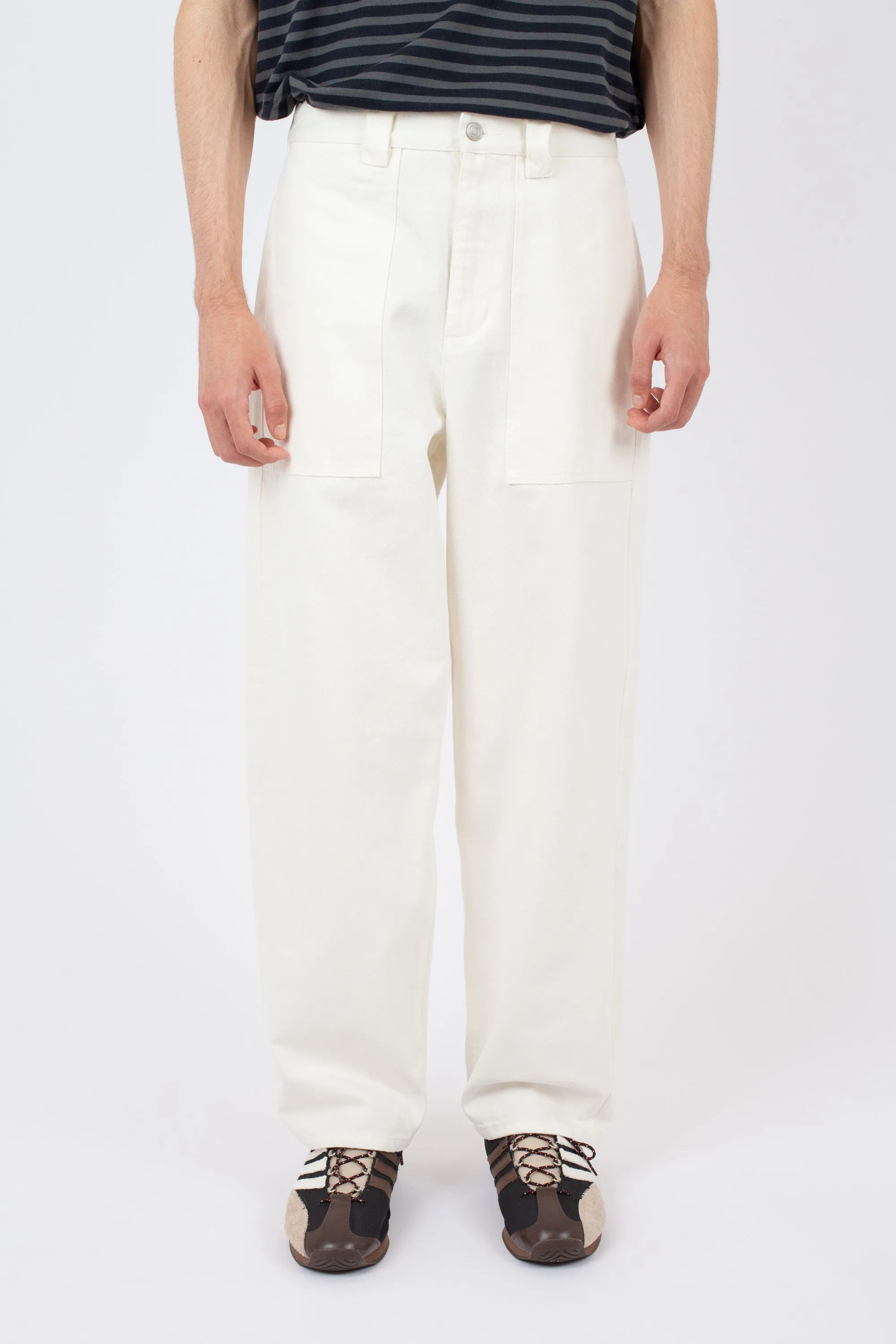 Men's Wide Leg Selvedge Jean, Off White sold by Handsom product image thumbnail 2