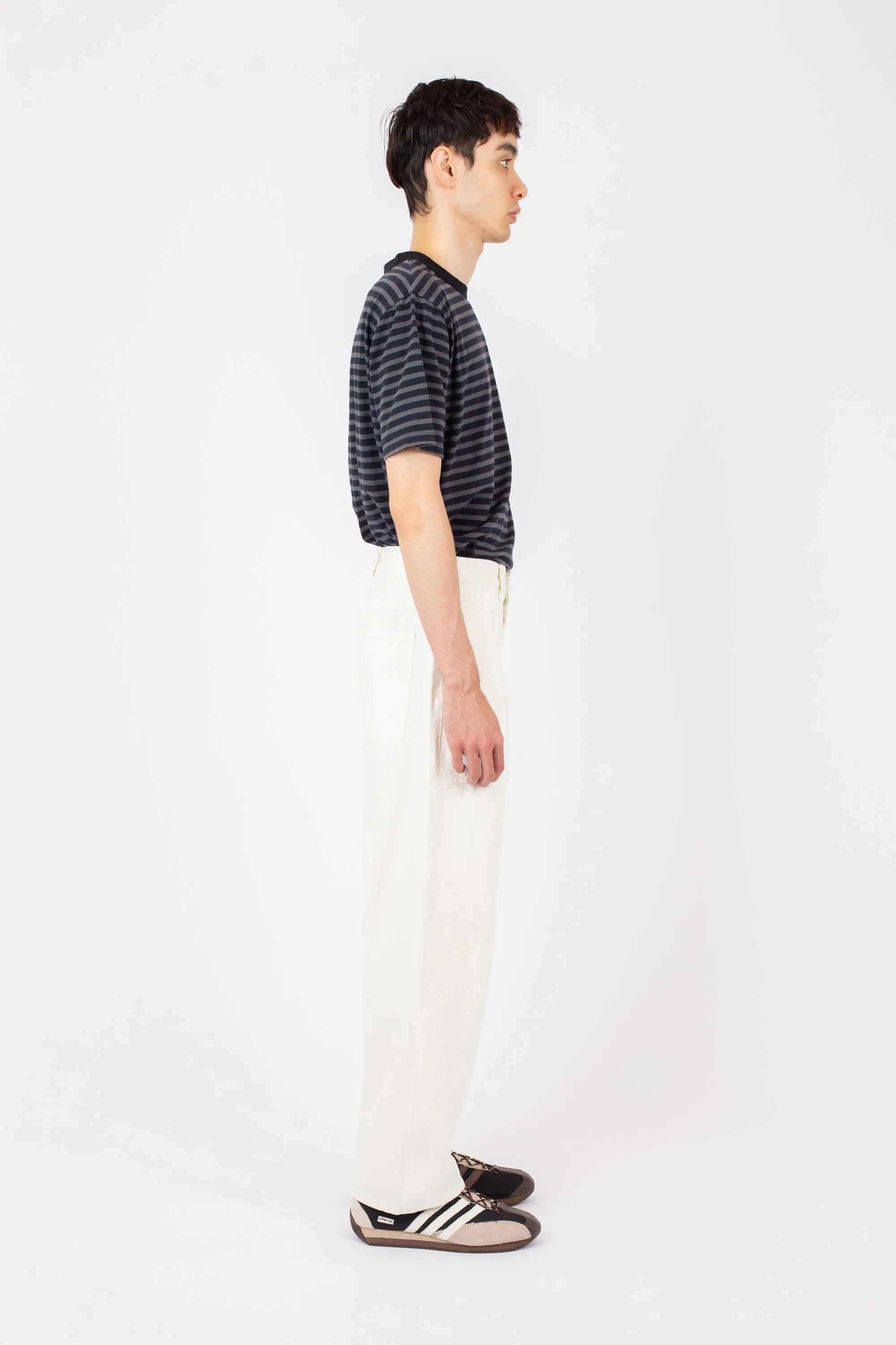 Men's Wide Leg Selvedge Jean, Off White sold by Handsom product image thumbnail 5