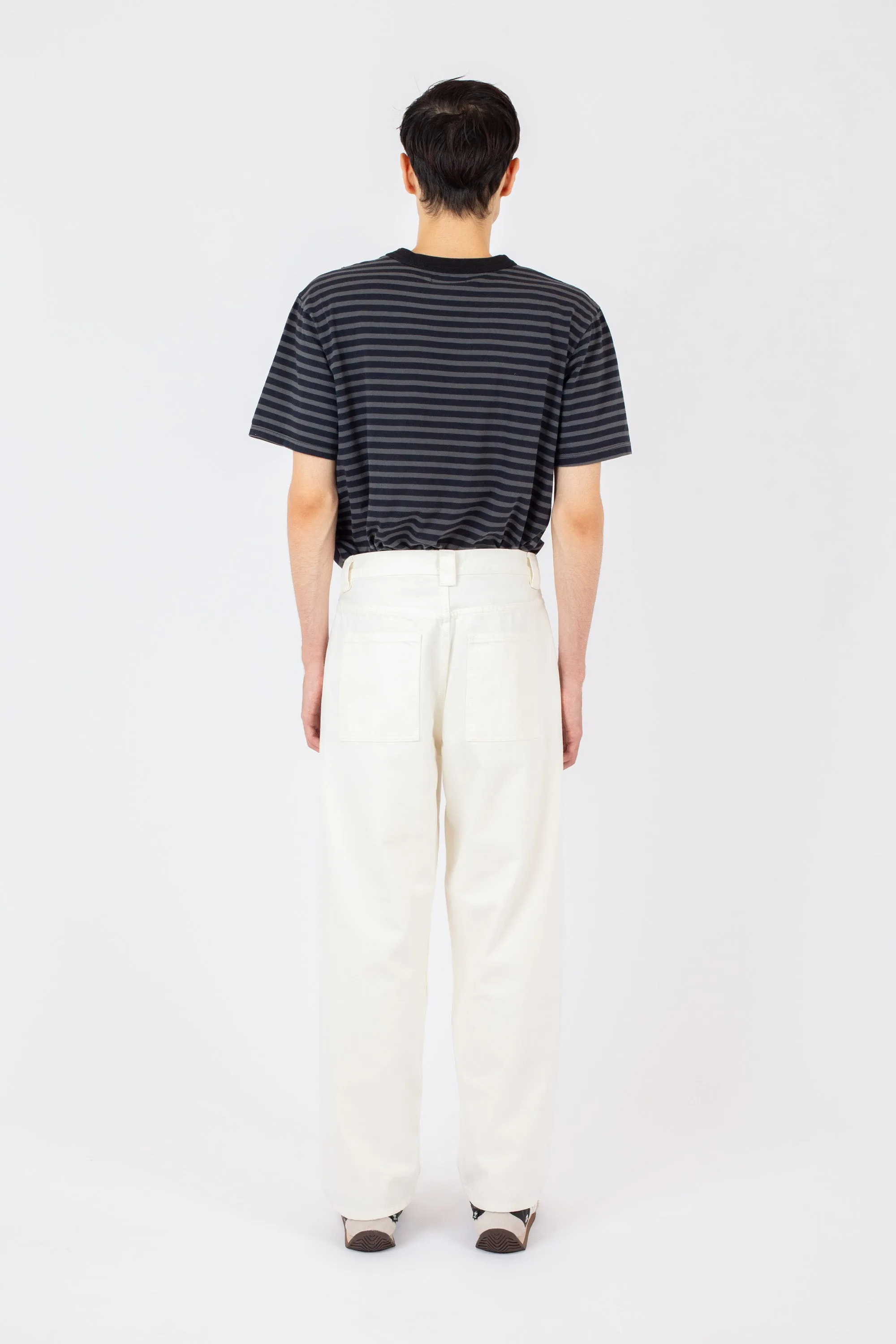 Men's Wide Leg Selvedge Jean, Off White sold by Handsom product image thumbnail 4