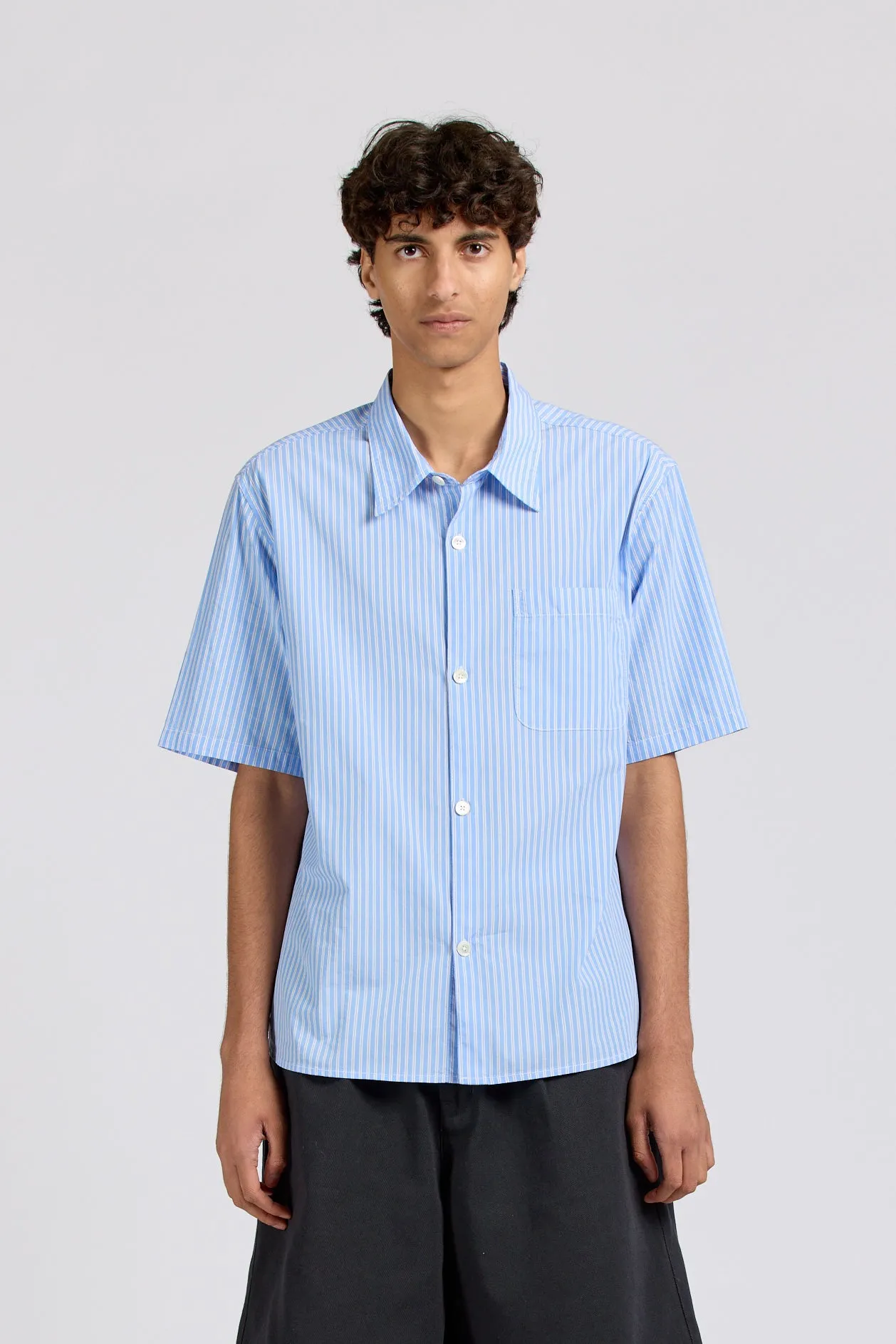 Super Shirt Short Sleeve, Sky Stripe sold by Handsom