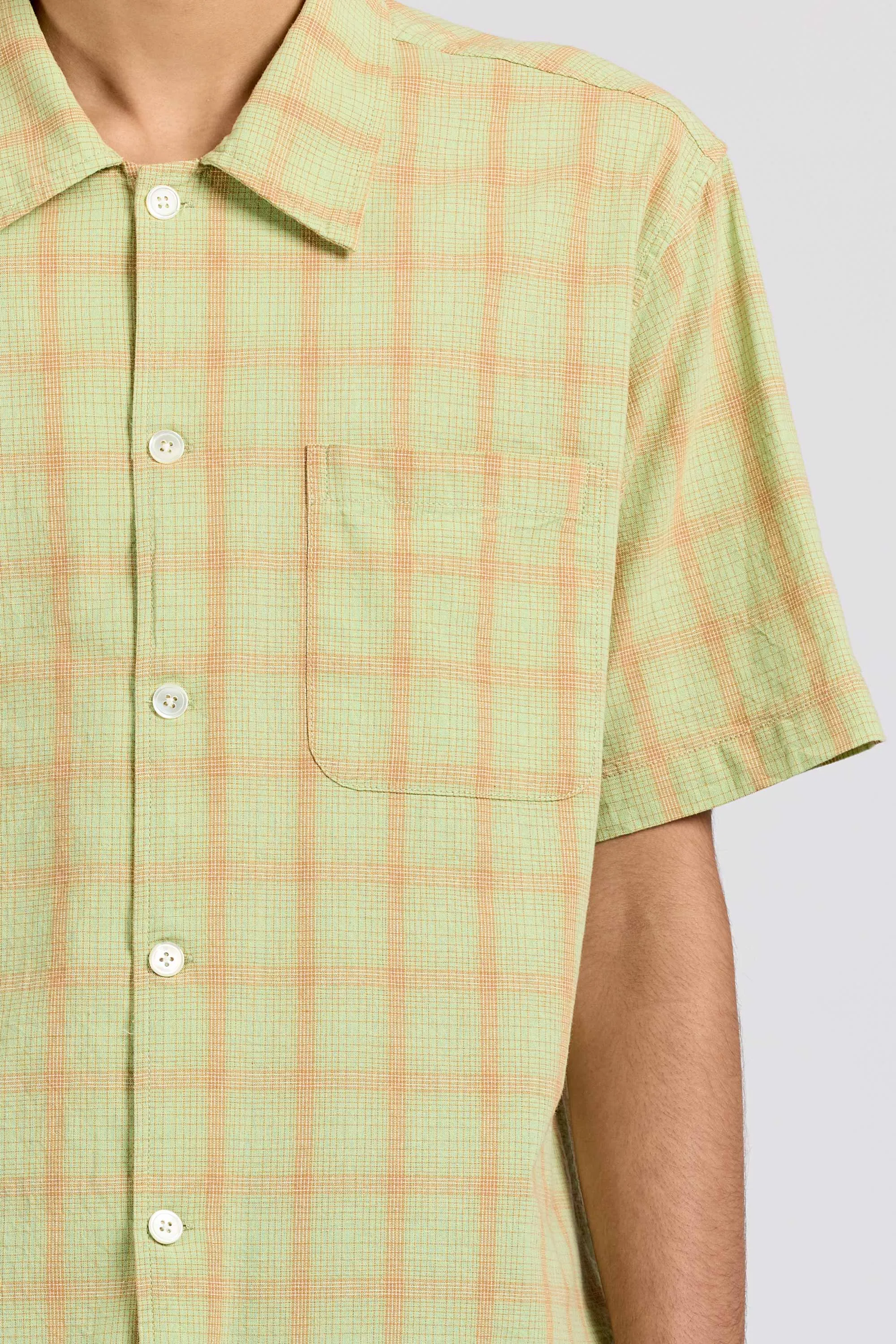 Extra Shirt Short Sleeve, Lime Check sold by Handsom product image thumbnail 2