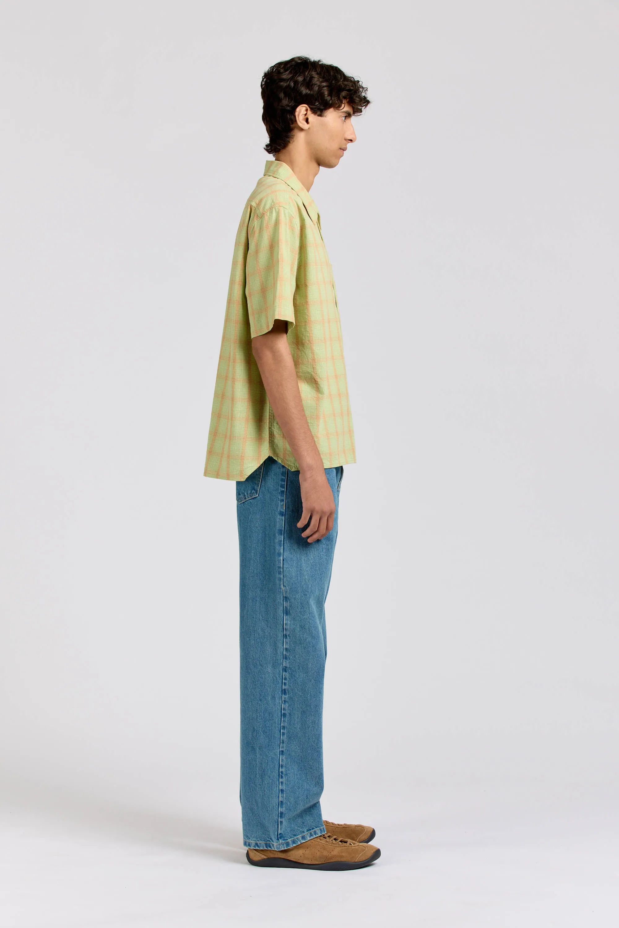 Extra Shirt Short Sleeve, Lime Check sold by Handsom product image thumbnail 5