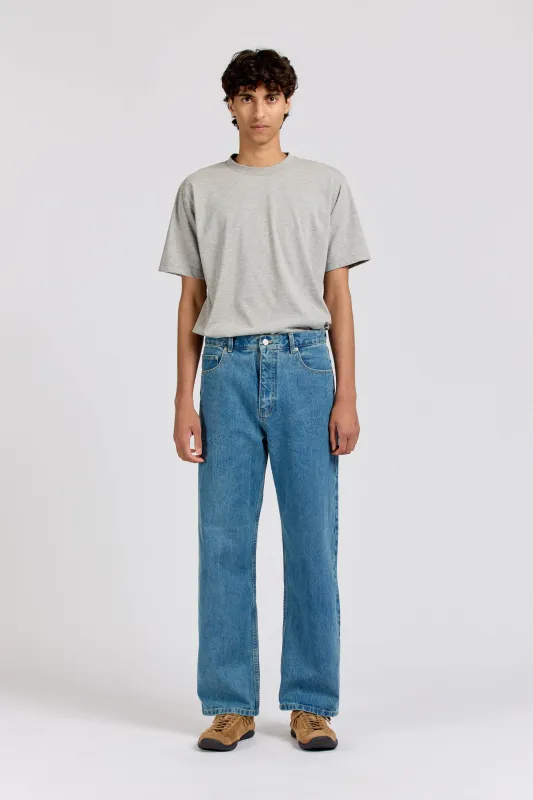 Range Straight Leg Jean, Selvedge Stone Wash sold by Handsom