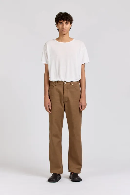 Range Pant, Twill, Coffee sold by Handsom