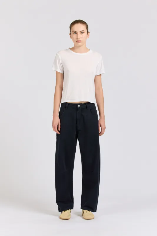 Tulip Pant, Twill, Midnight sold by Handsom