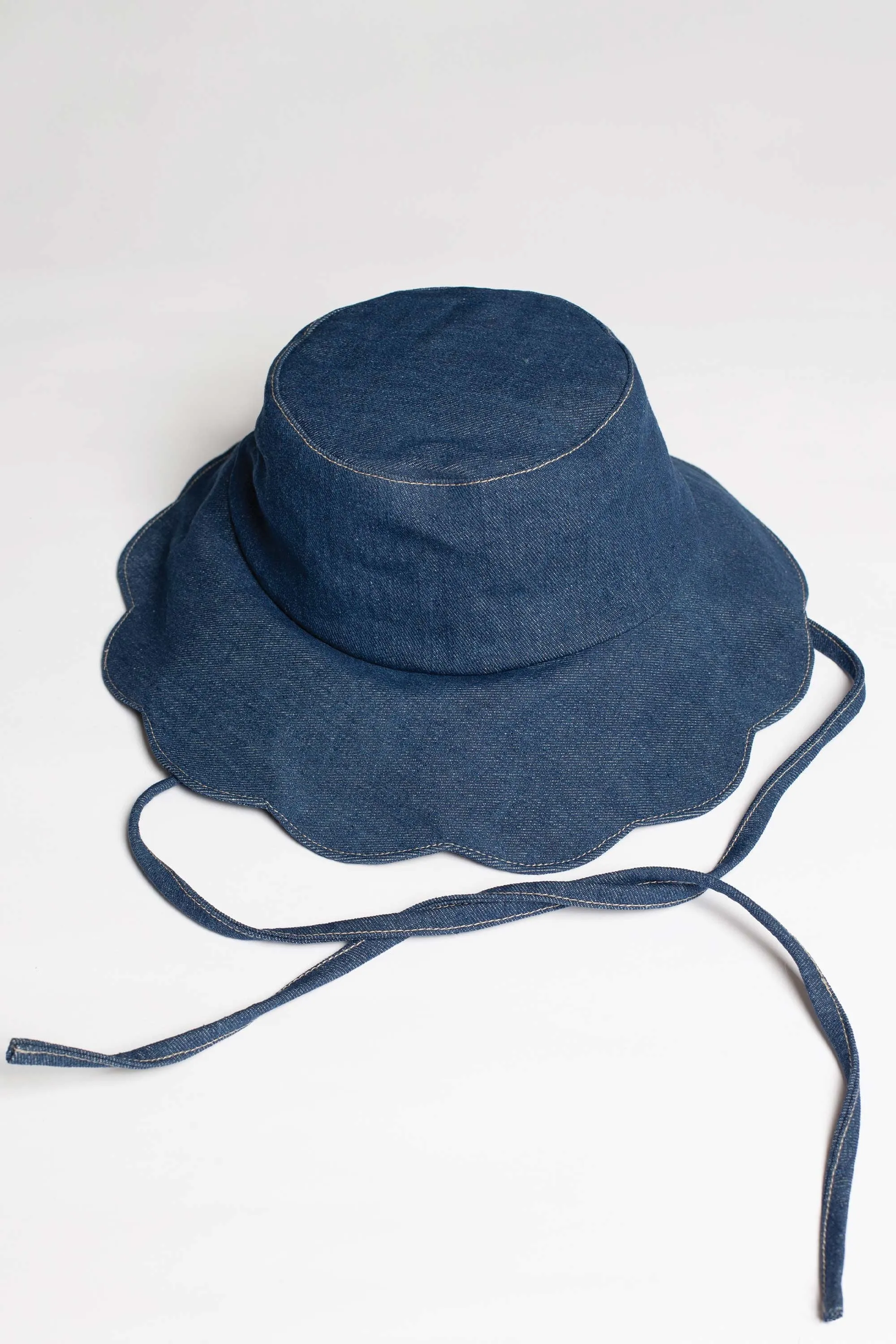 Wave Hat, Denim sold by Handsom