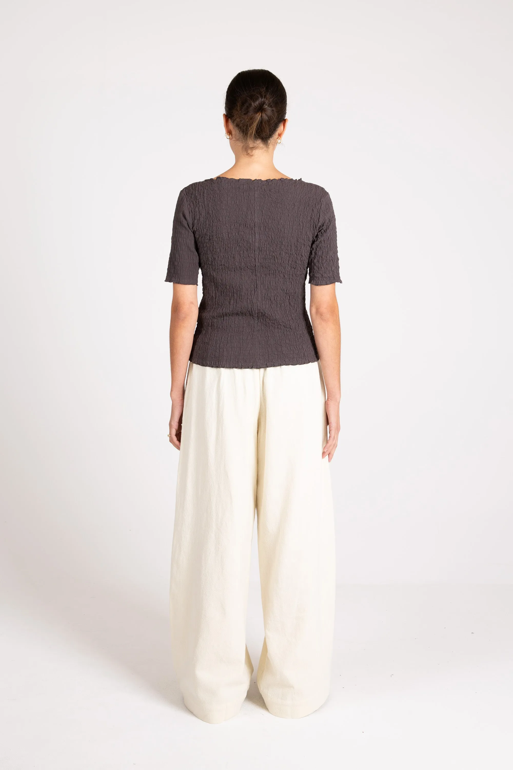 Soda Pant, Hachiko Linen, Ecru sold by Handsom product image thumbnail 4