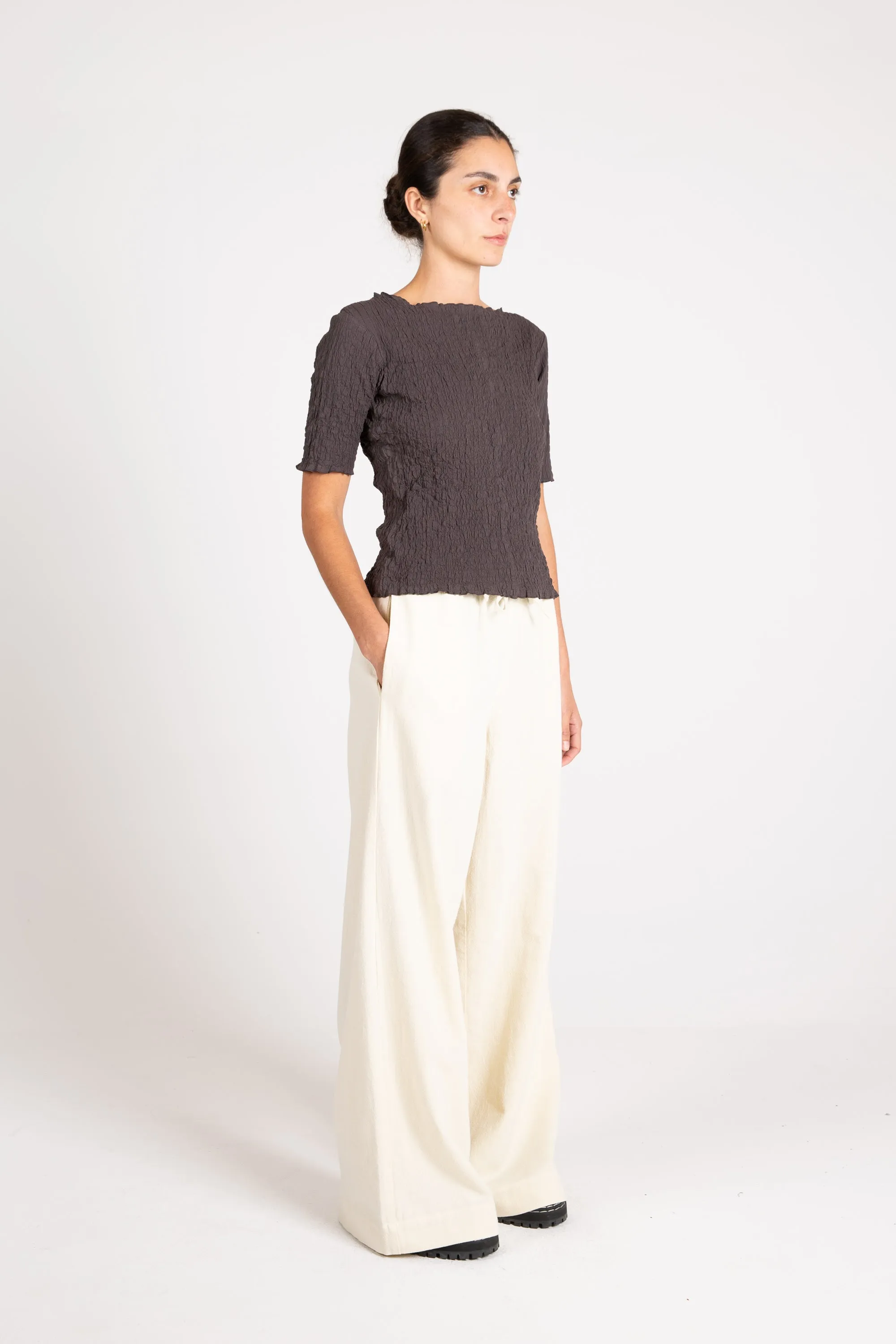 Soda Pant, Hachiko Linen, Ecru sold by Handsom product image thumbnail 3