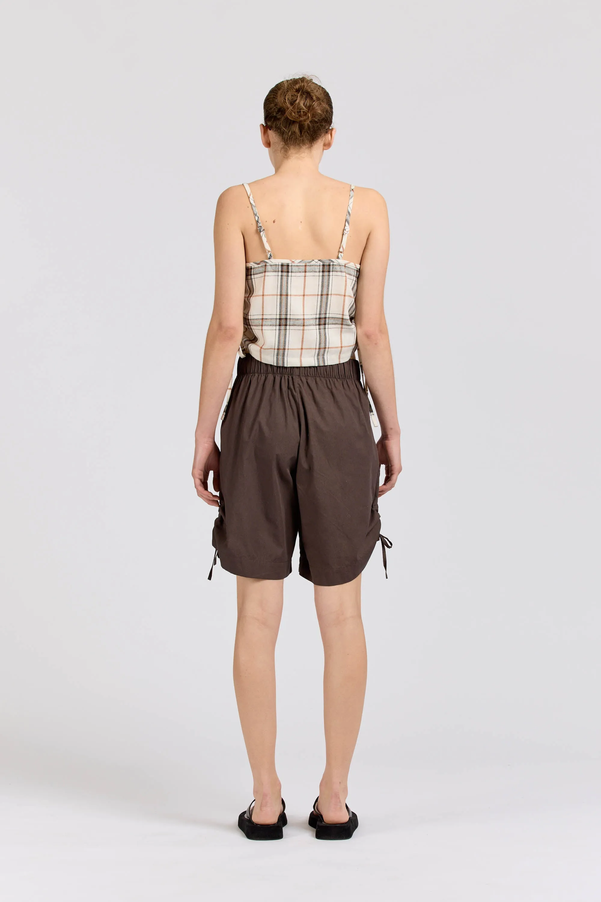 Soda Tie Short, Poplin, Espresso sold by Handsom product image thumbnail 4