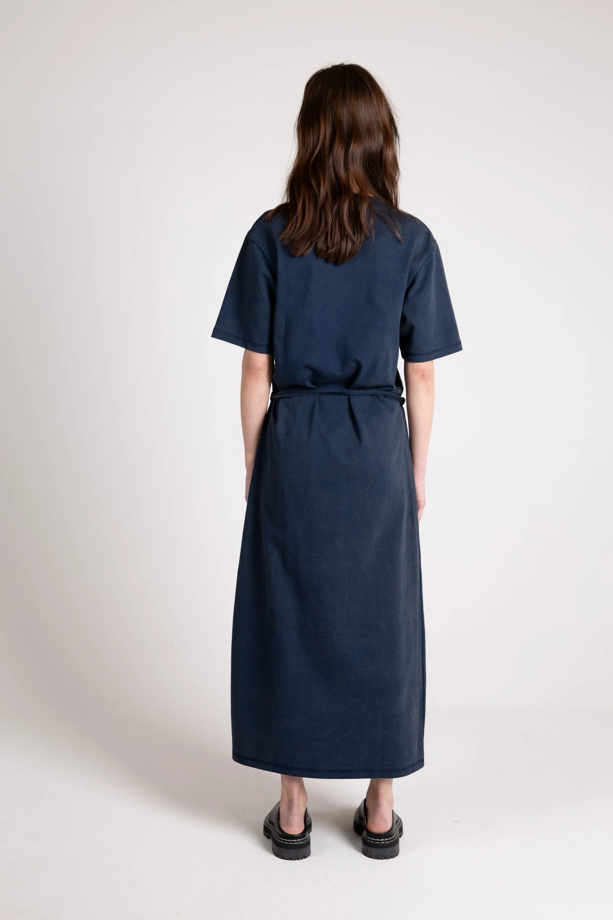 Arizona Tie Dress, Washed Navy sold by Handsom product image thumbnail 4
