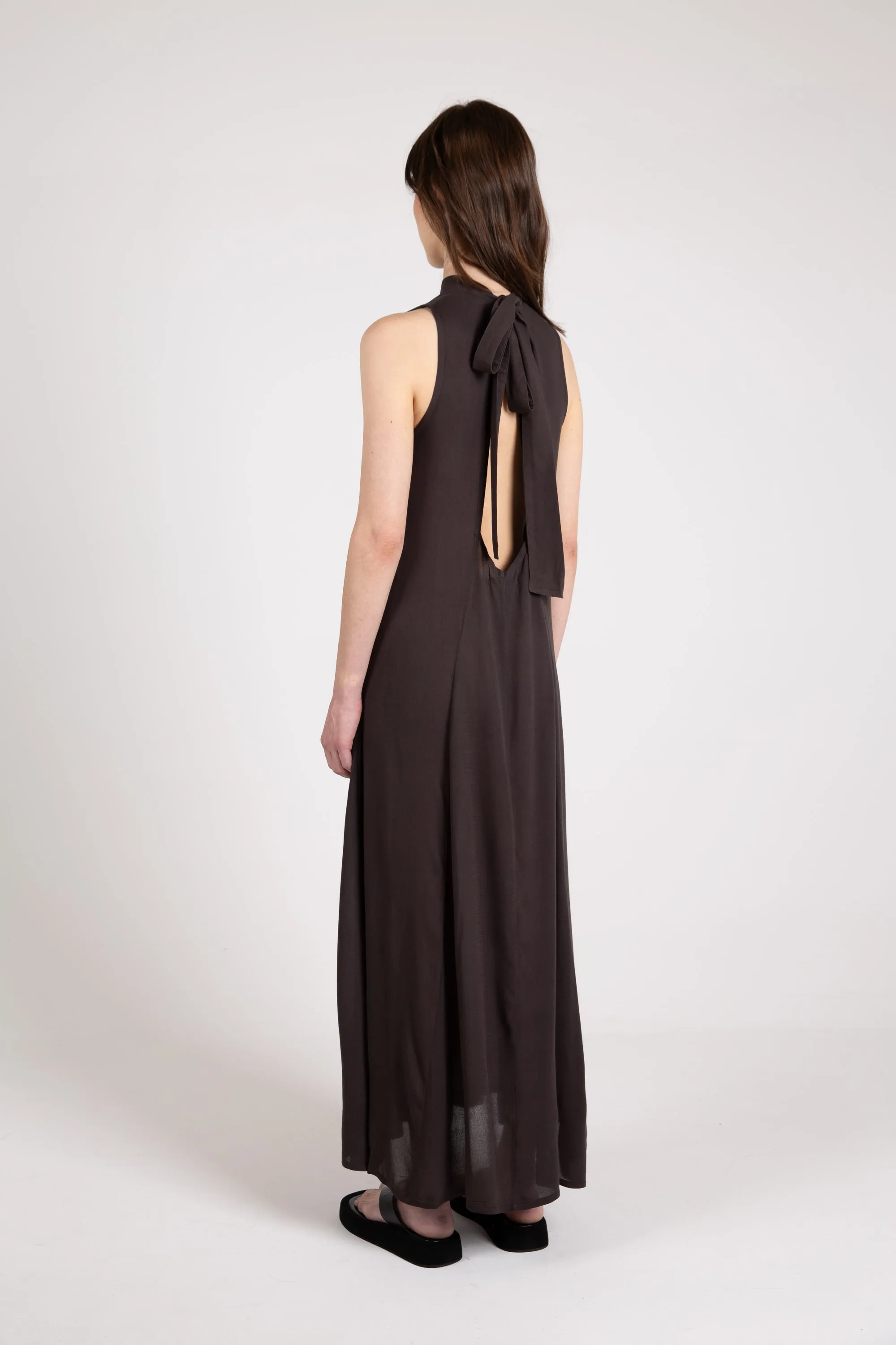 Glide Maxi Dress, Espresso sold by Handsom product image thumbnail 3