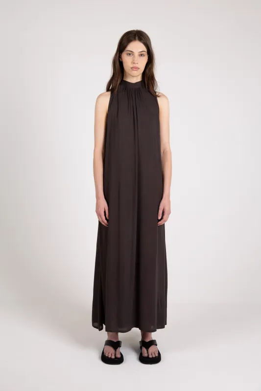 Glide Maxi Dress, Espresso made by Handsom