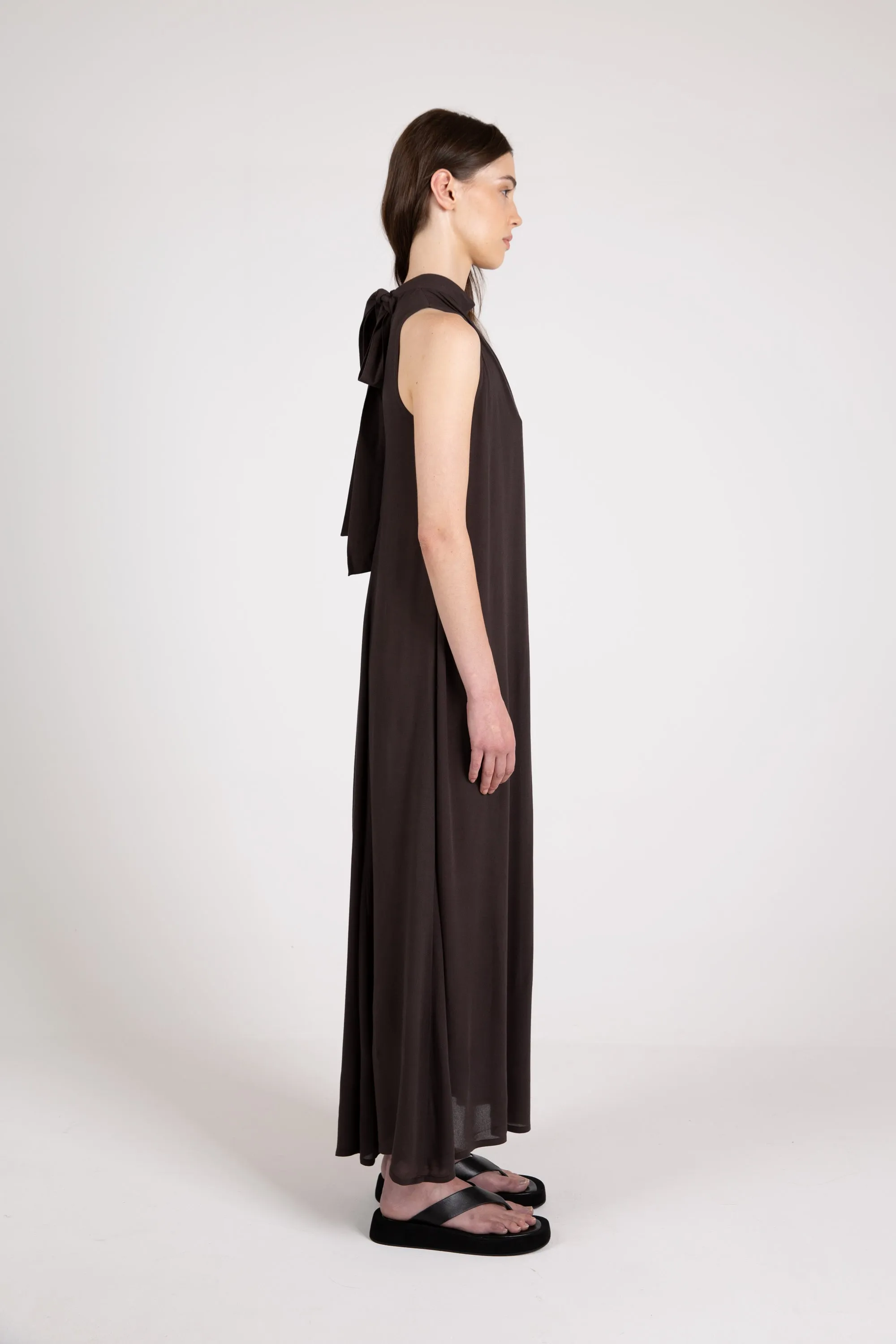Glide Maxi Dress, Espresso sold by Handsom product image thumbnail 4