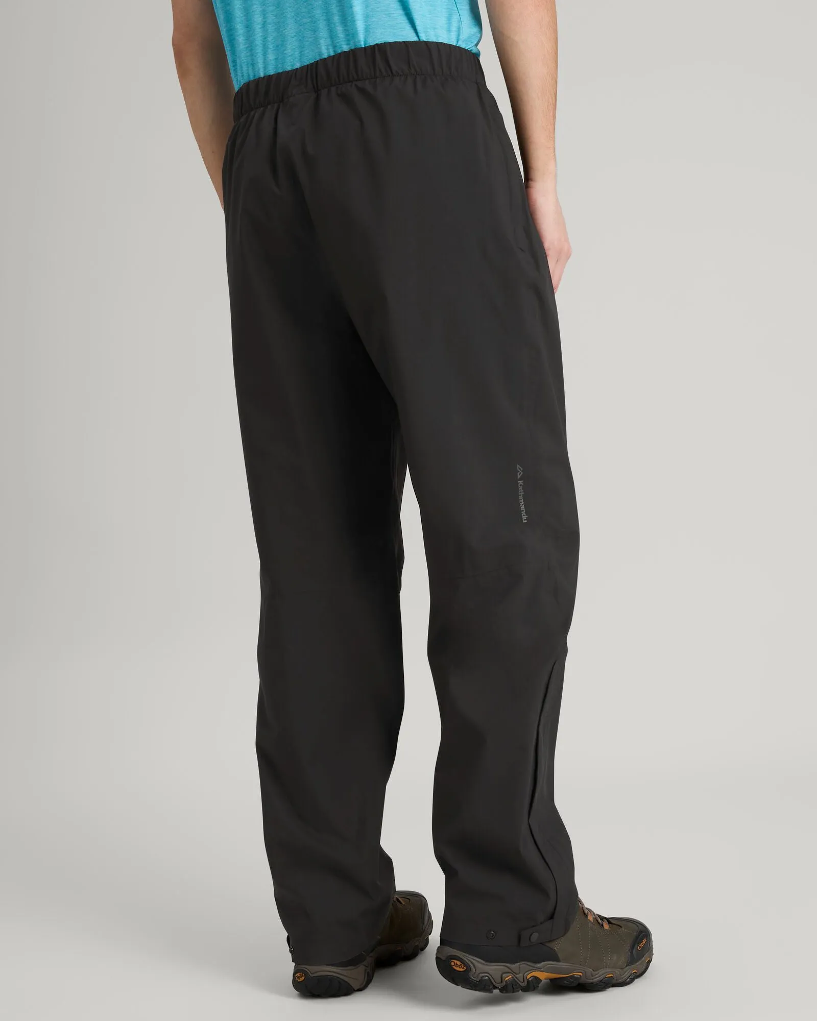Men's Trailhead Stretch 2.5-layer Rain Pants - Black Stingray sold by Kathmandu Outdoor product image thumbnail 4
