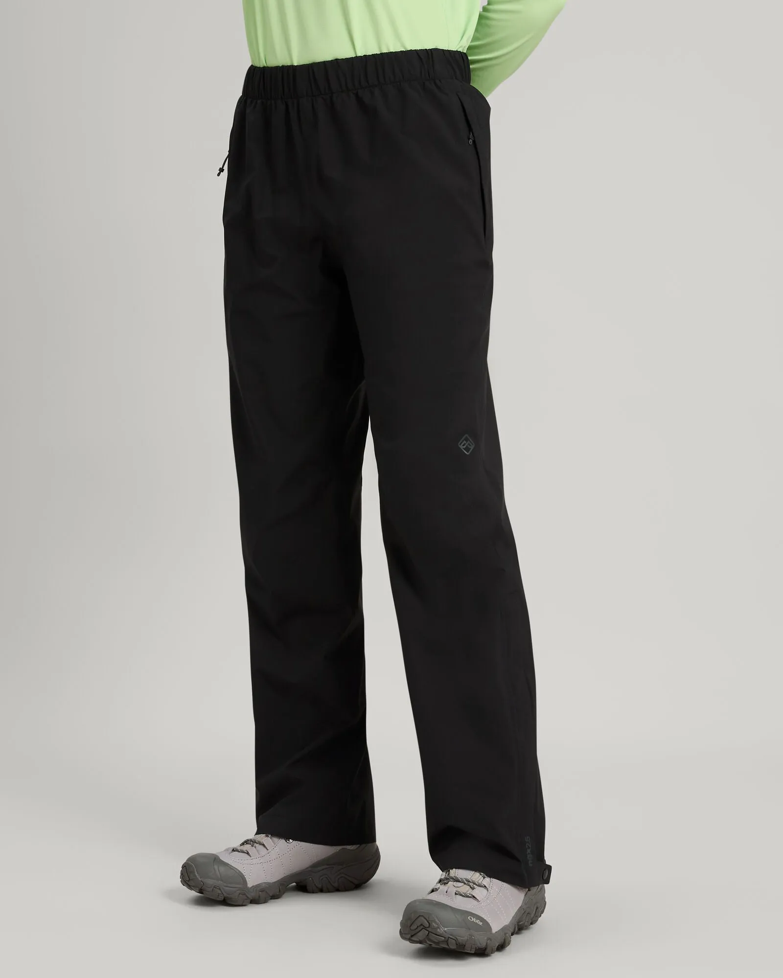 Women's Trailhead Stretch 2.5-layer Rain Pants - Black Stingray sold by Kathmandu Outdoor product image thumbnail 3