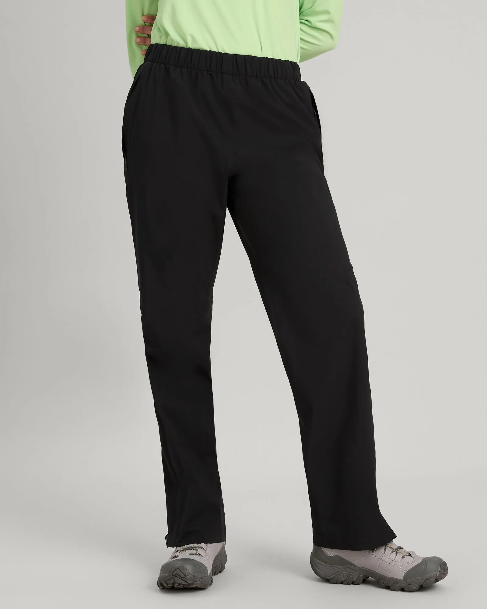 Women's Trailhead Stretch 2.5-layer Rain Pants - Black Stingray sold by Kathmandu Outdoor