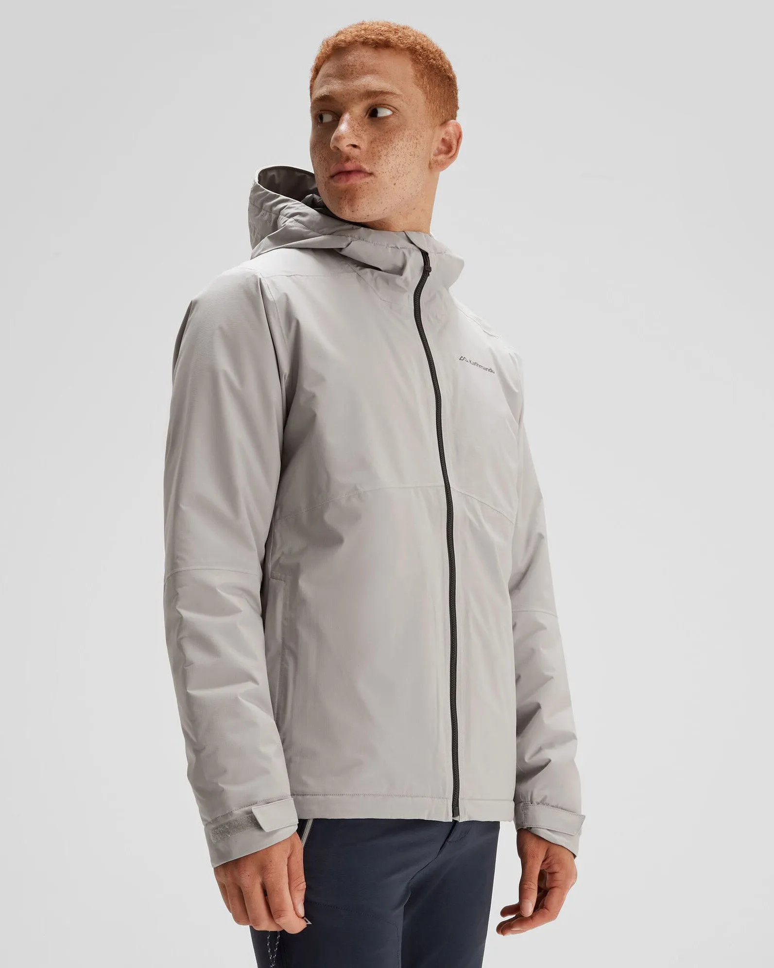 Men's Trailhead 2L Insulated Rain Jacket - Steel Grey sold by Kathmandu Outdoor product image thumbnail 3