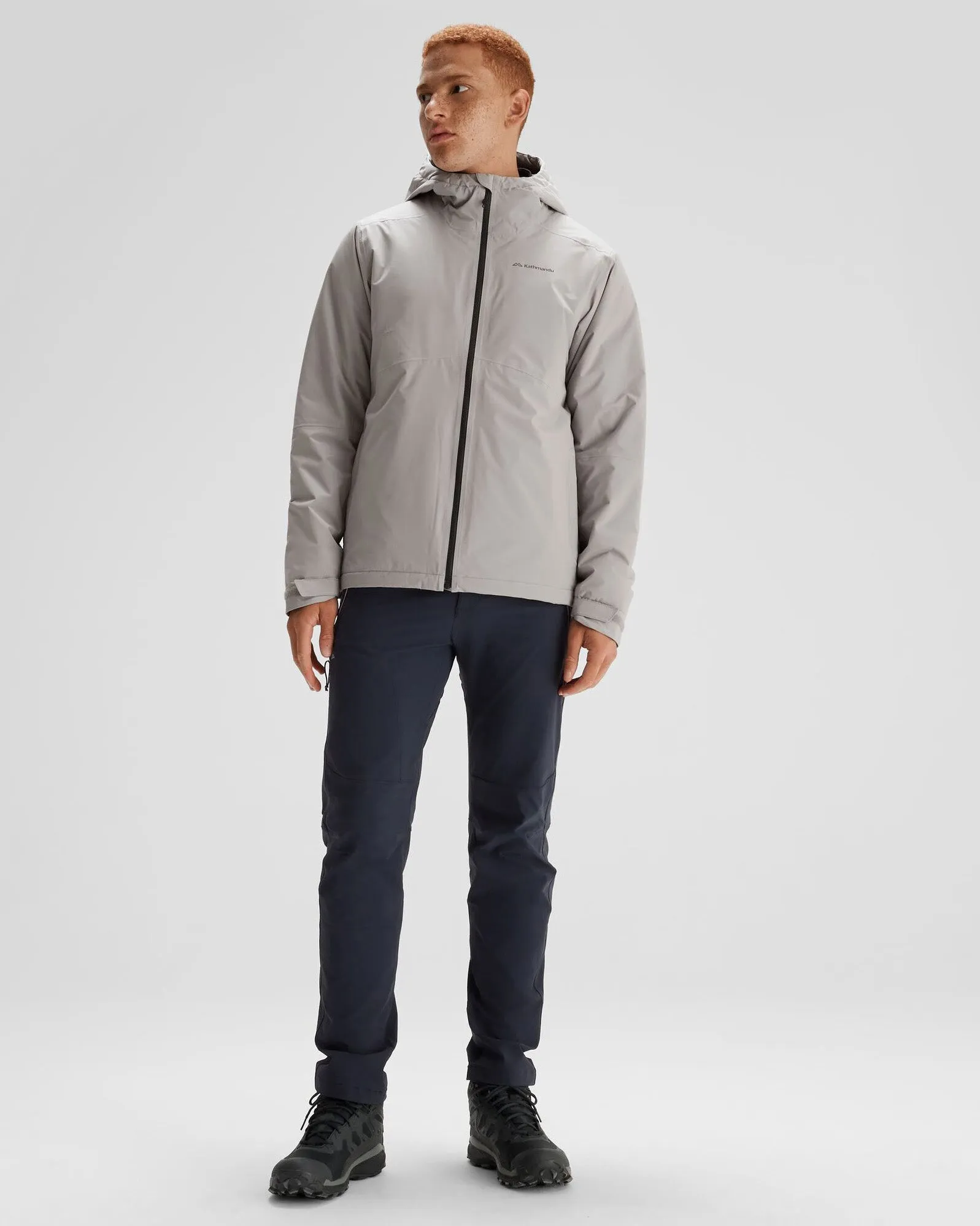 Men's Trailhead 2L Insulated Rain Jacket - Steel Grey sold by Kathmandu Outdoor product image thumbnail 2
