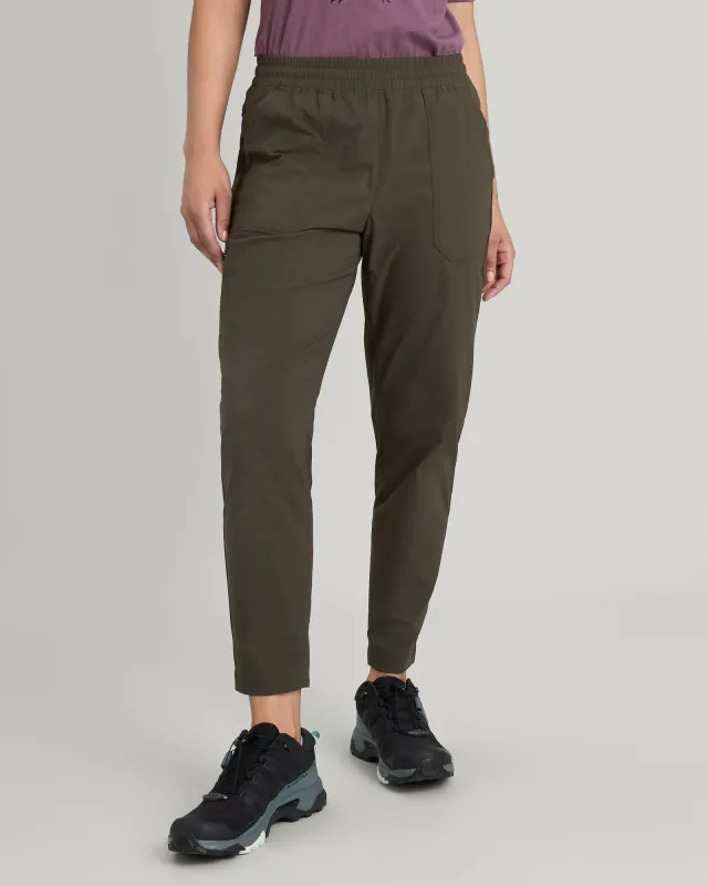 Women's Miro Tapered Pants - Dark Moss sold by Kathmandu Outdoor