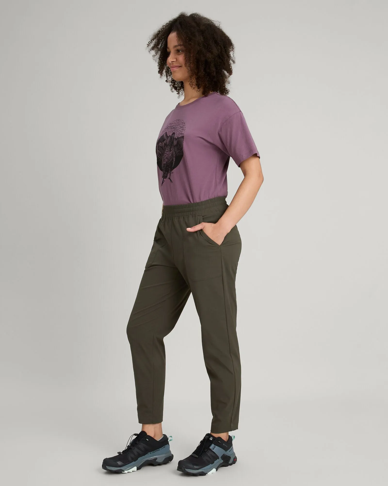 Women's Miro Tapered Pants - Dark Moss sold by Kathmandu Outdoor product image thumbnail 3