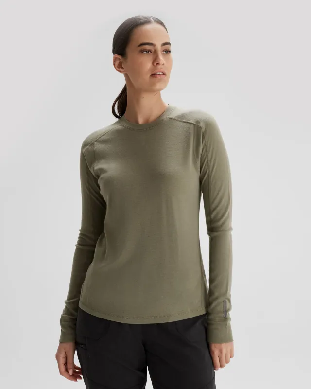 Women's K-Merino 250 Long Sleeve Top  - Beech sold by Kathmandu Outdoor